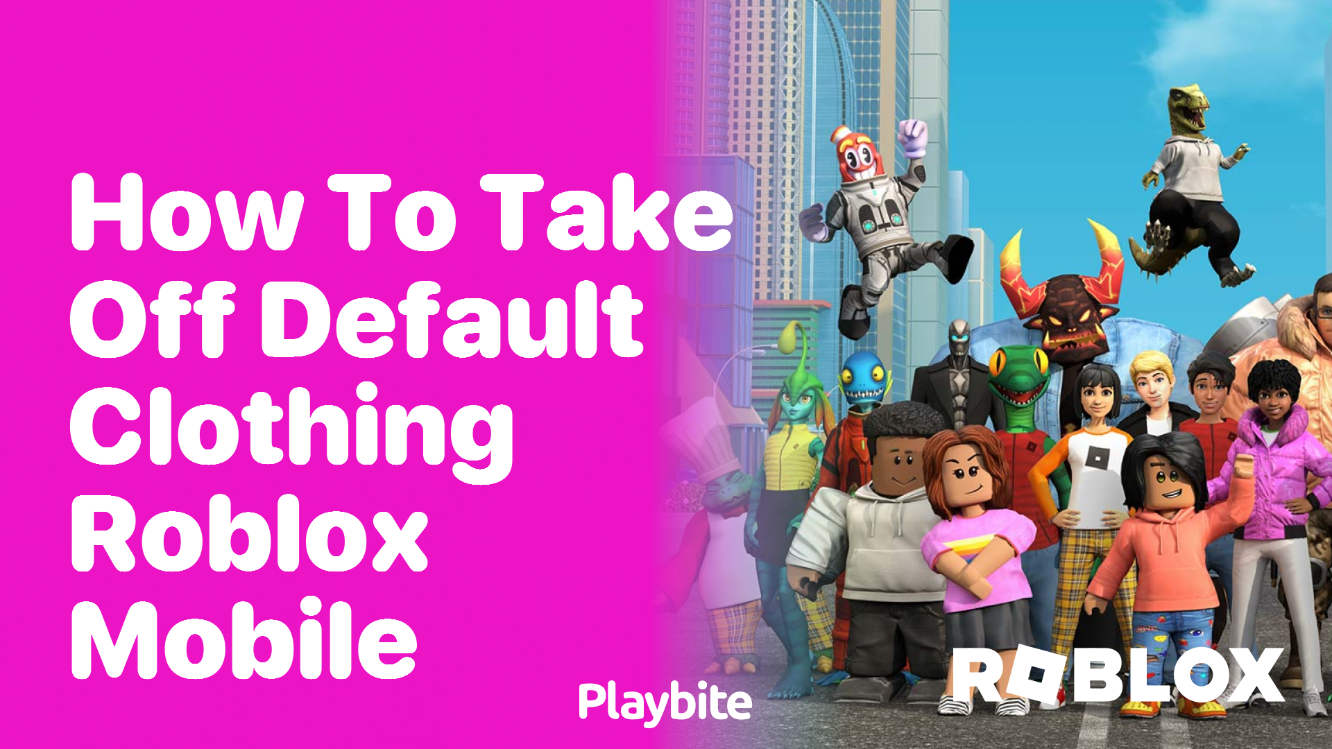 How to Remove Default Clothing on Roblox Mobile