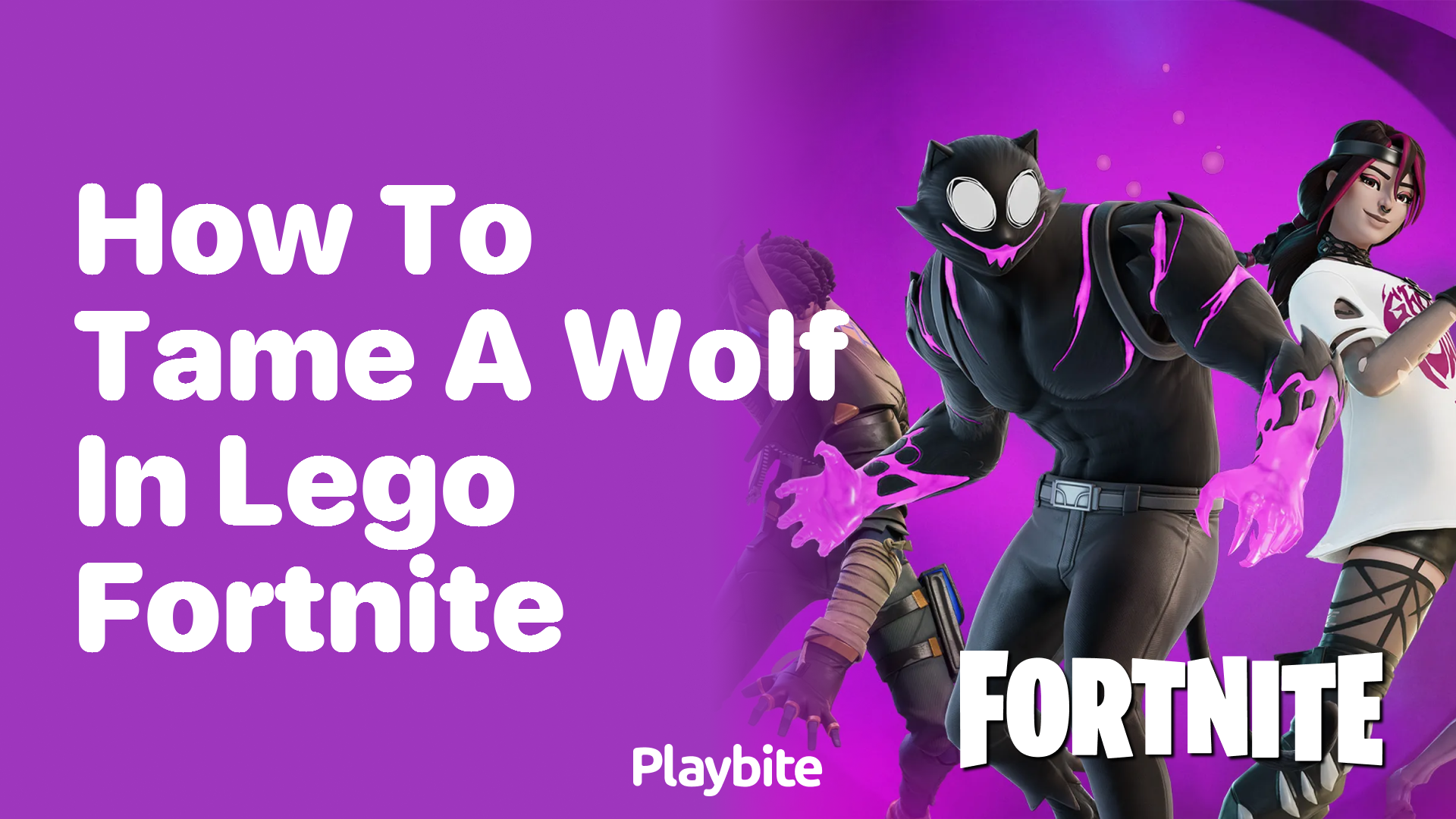How to Tame a Wolf in Lego Fortnite