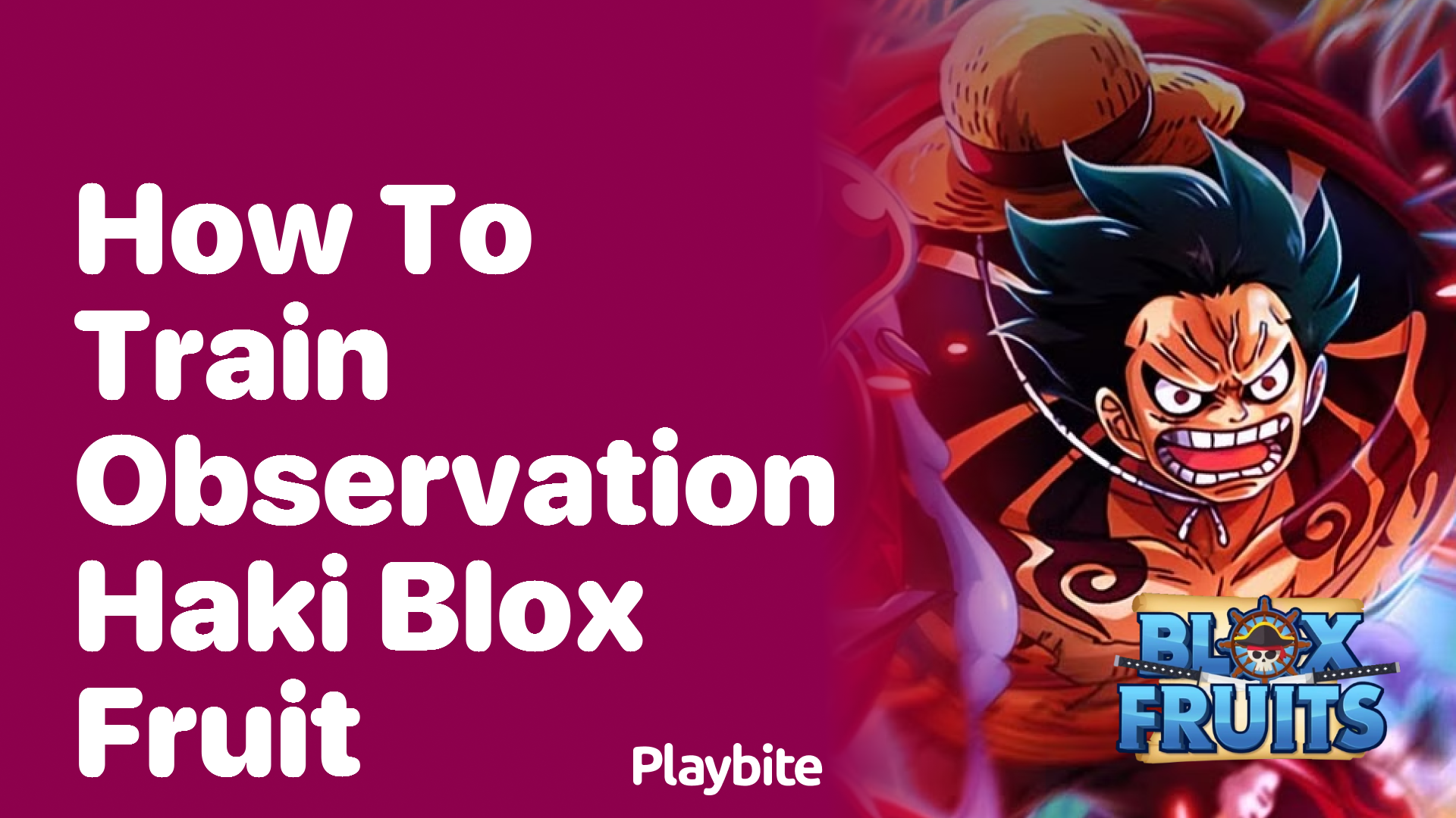 How to Train Observation Haki in Blox Fruit Playbite