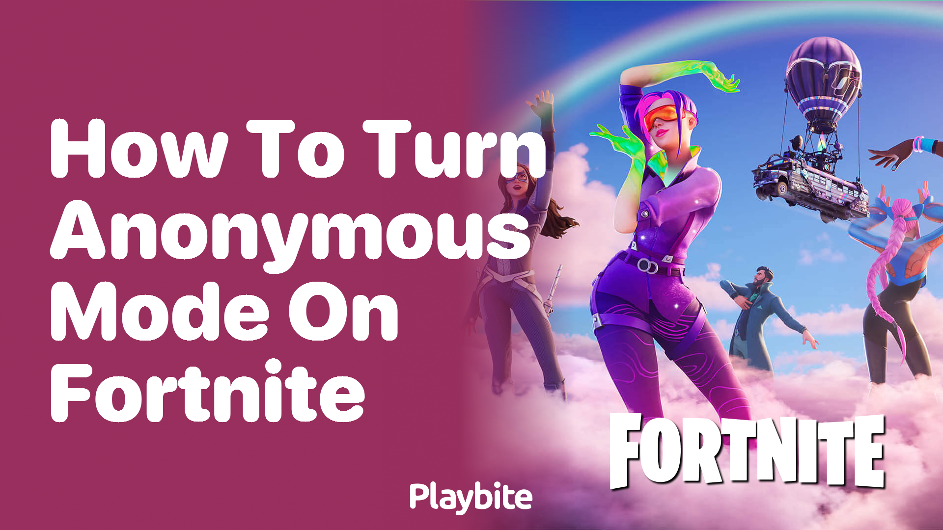 How to Turn Anonymous Mode on Fortnite