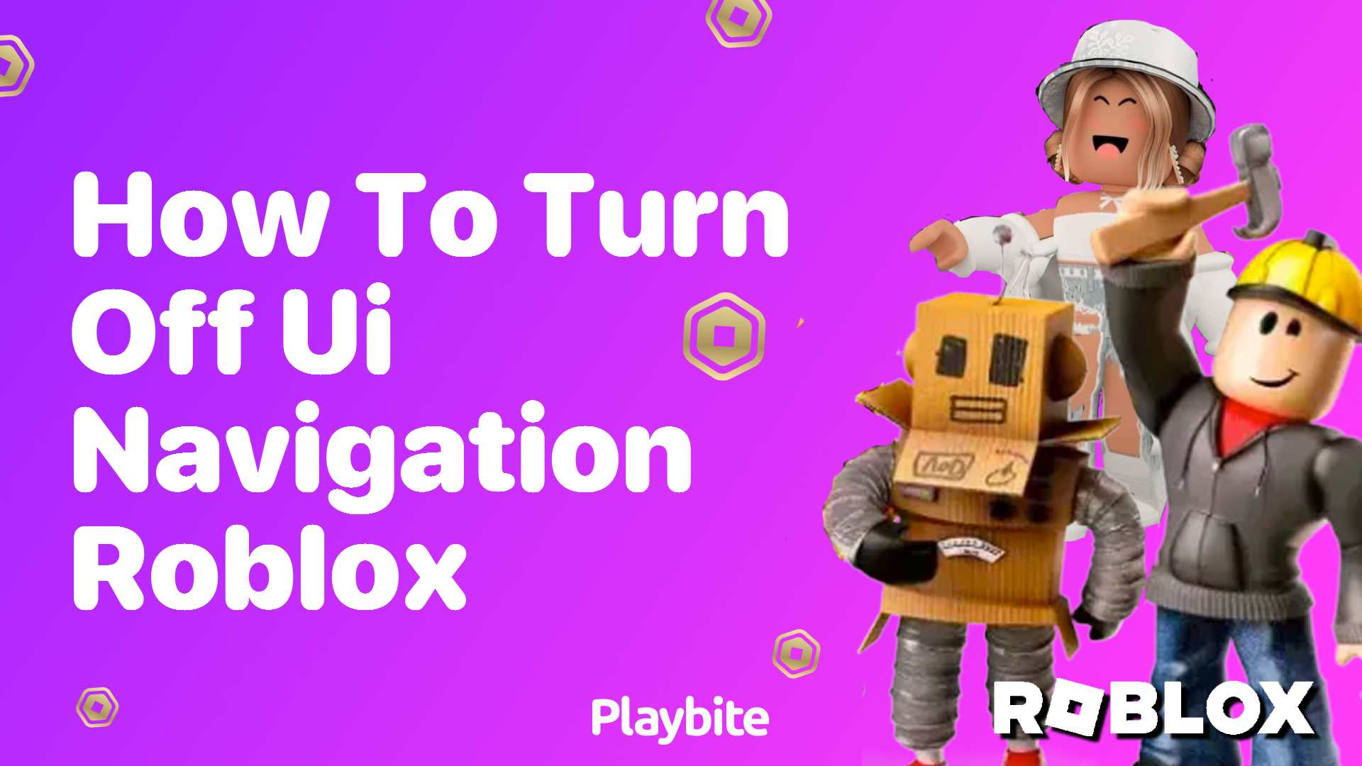 How to Turn Off UI Navigation in Roblox