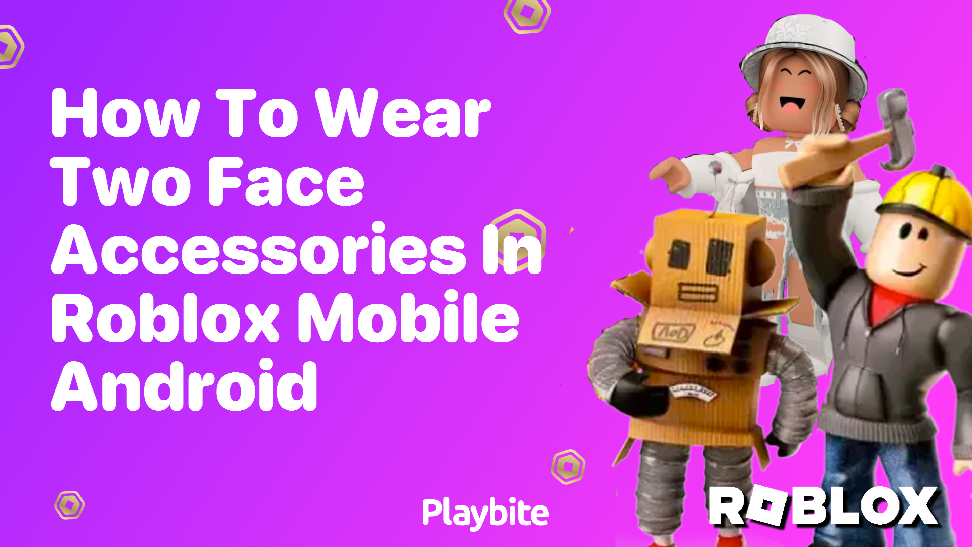 How to Wear Two Face Accessories in Roblox Mobile on Android