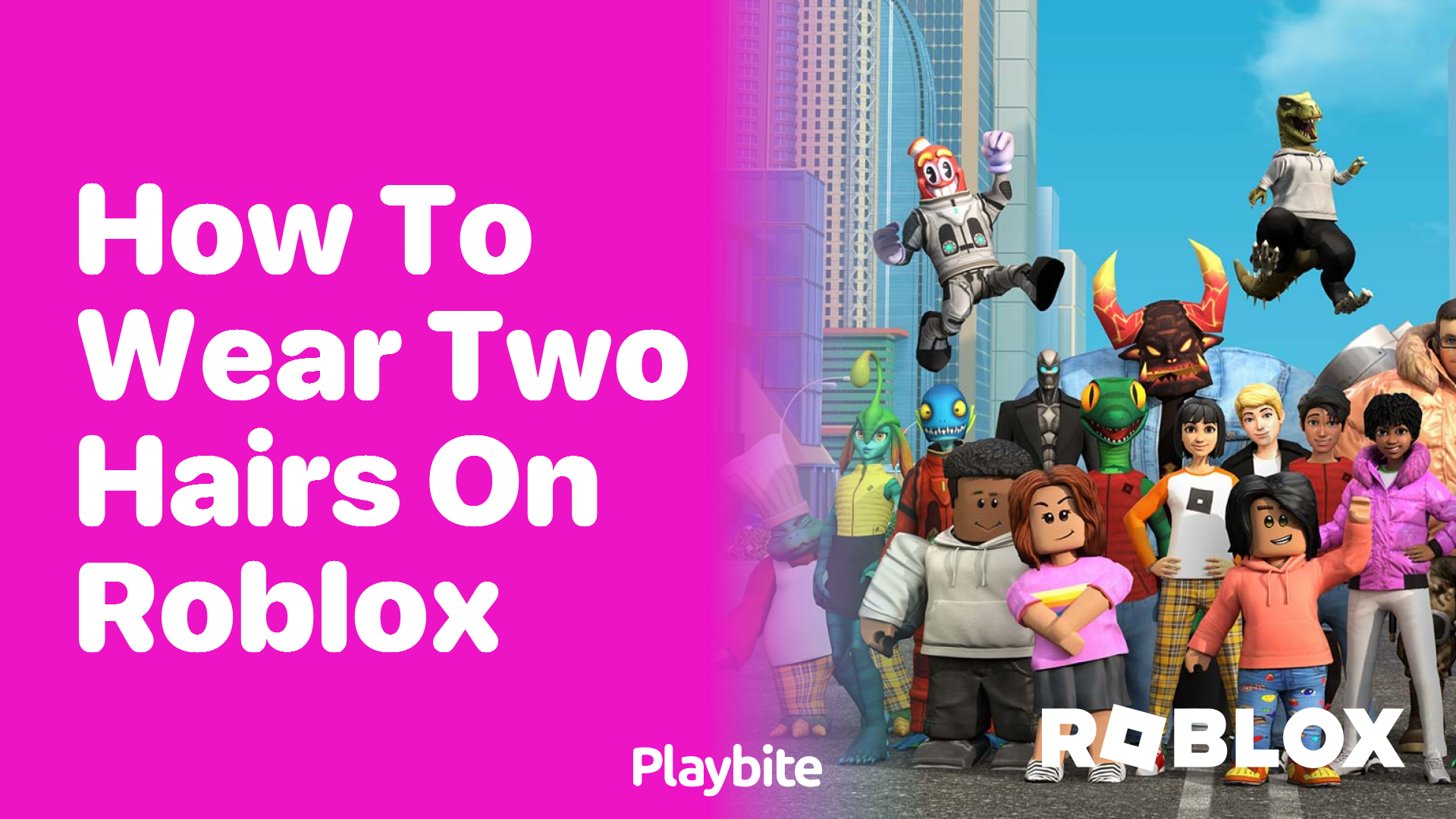 How to Wear Two Hairs on Roblox