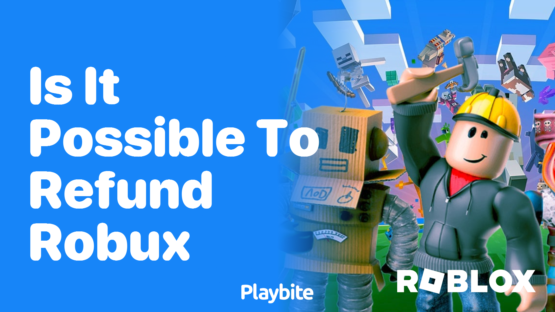 Is it possible to refund Robux in Roblox?