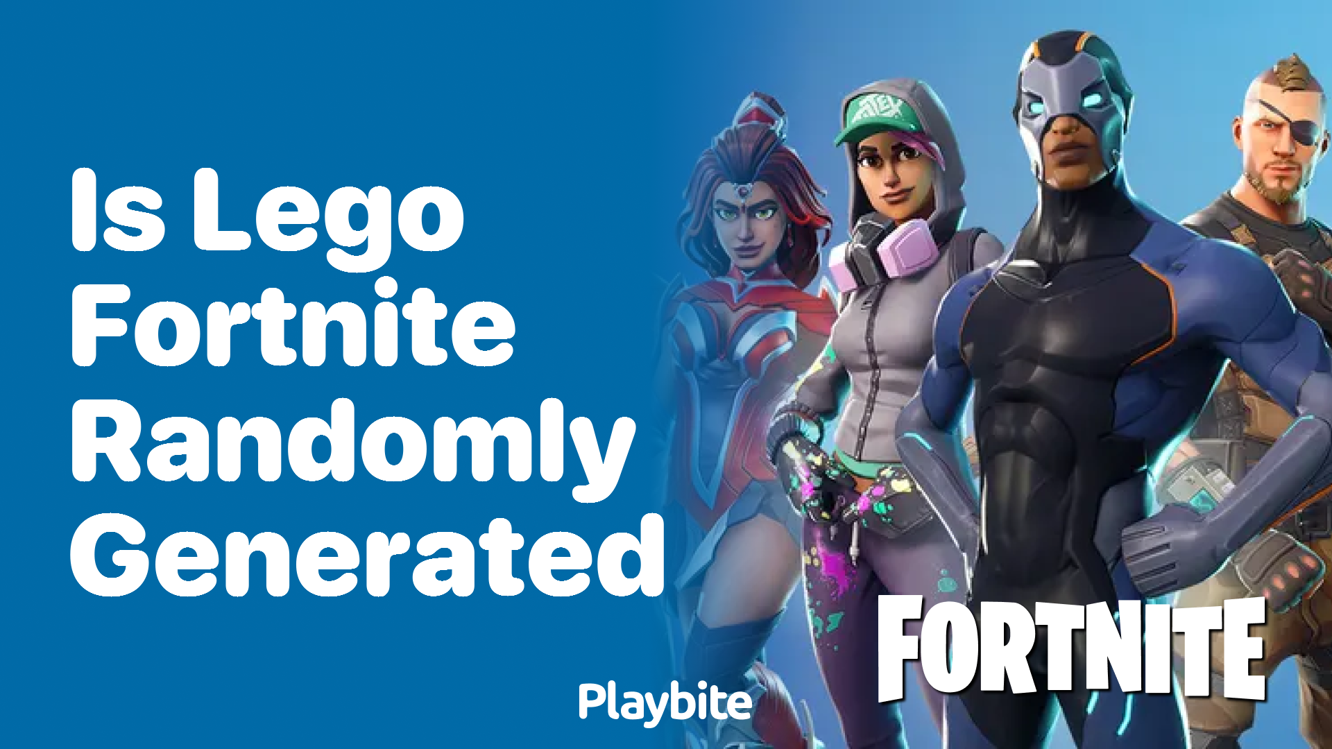 Is Lego Fortnite randomly generated?