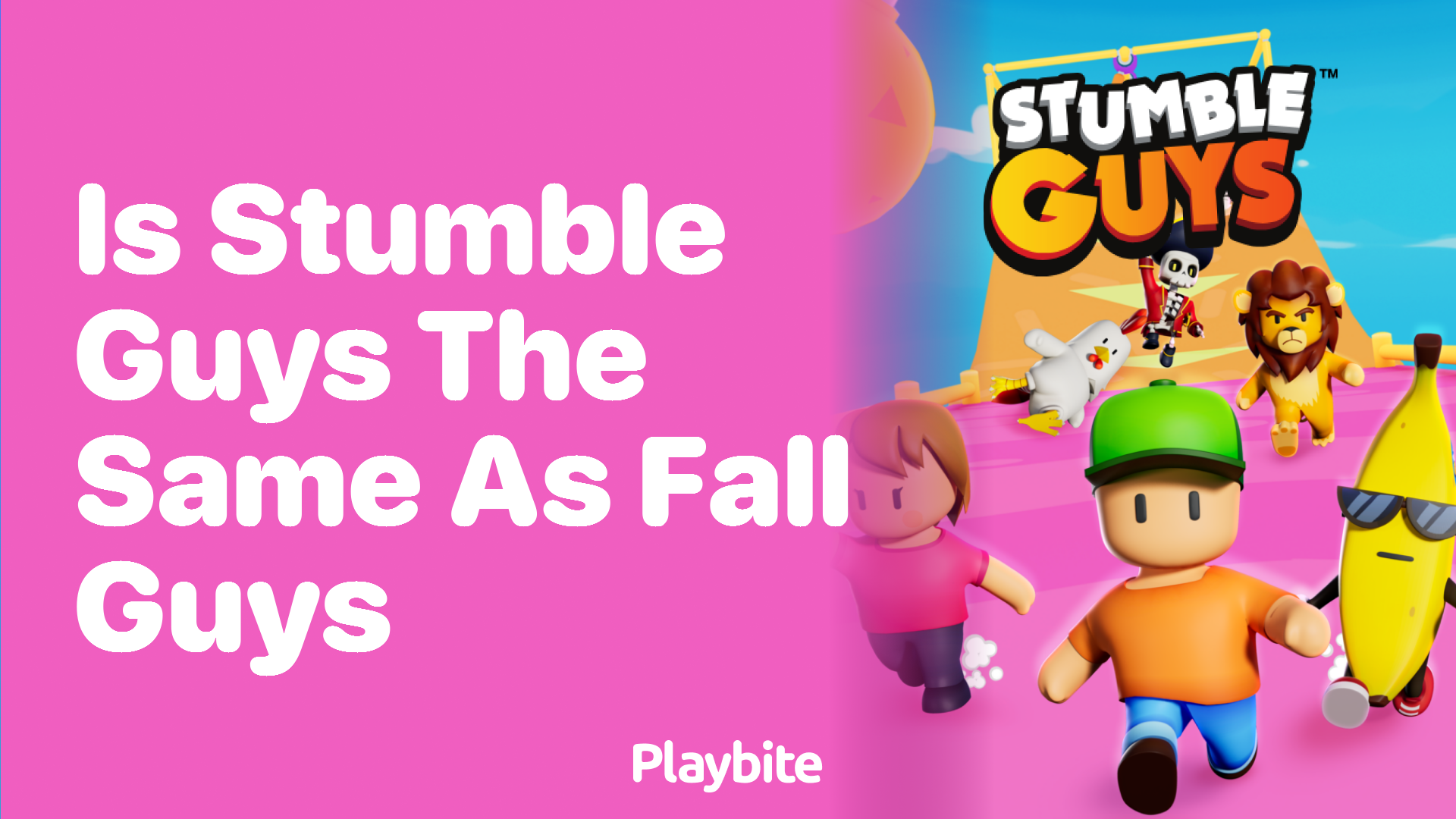 Is Stumble Guys the Same as Fall Guys?