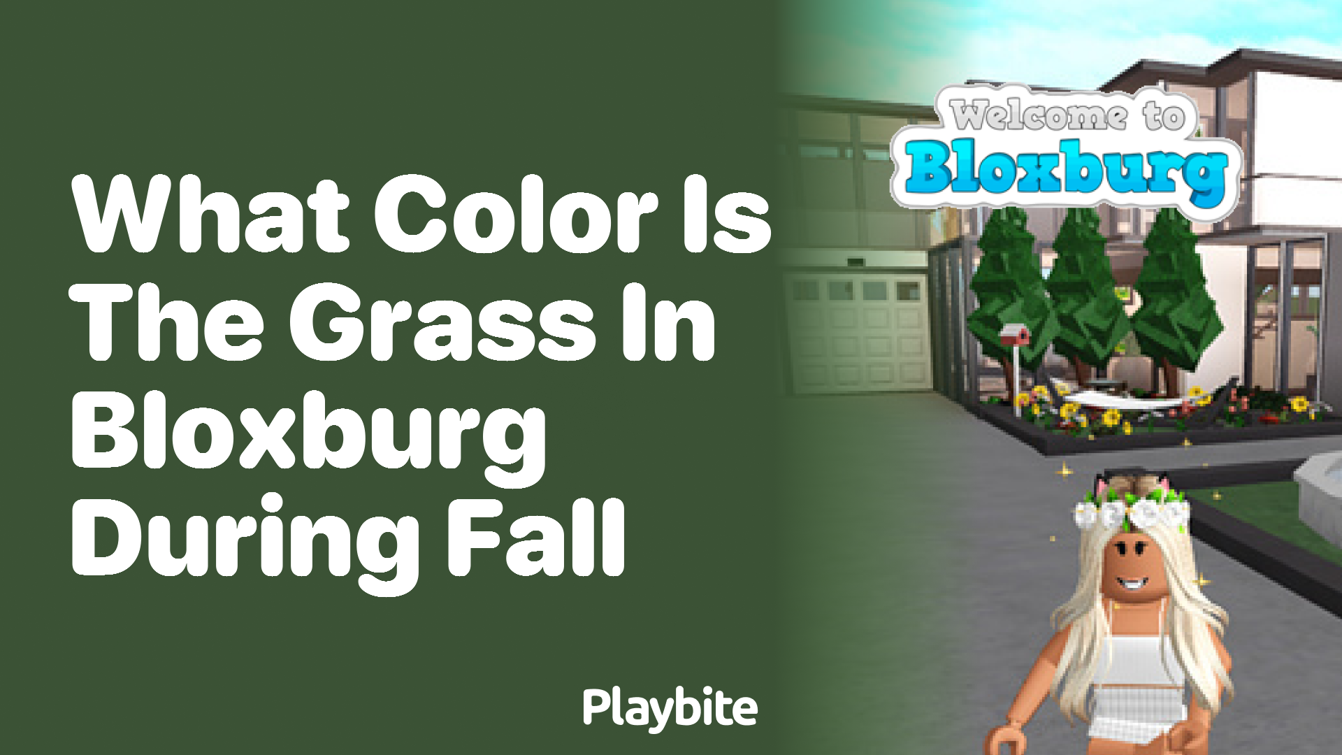 What Color is the Grass in Bloxburg During Fall?