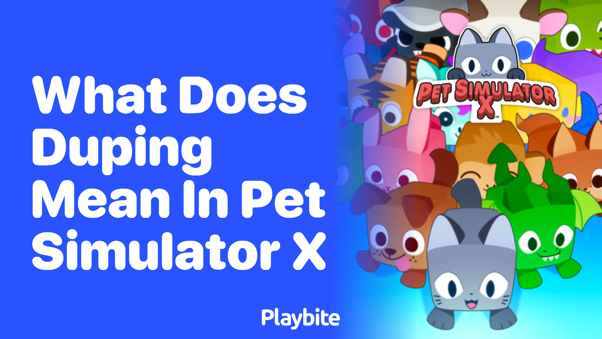 What Does Duping Mean in Pet Simulator X?