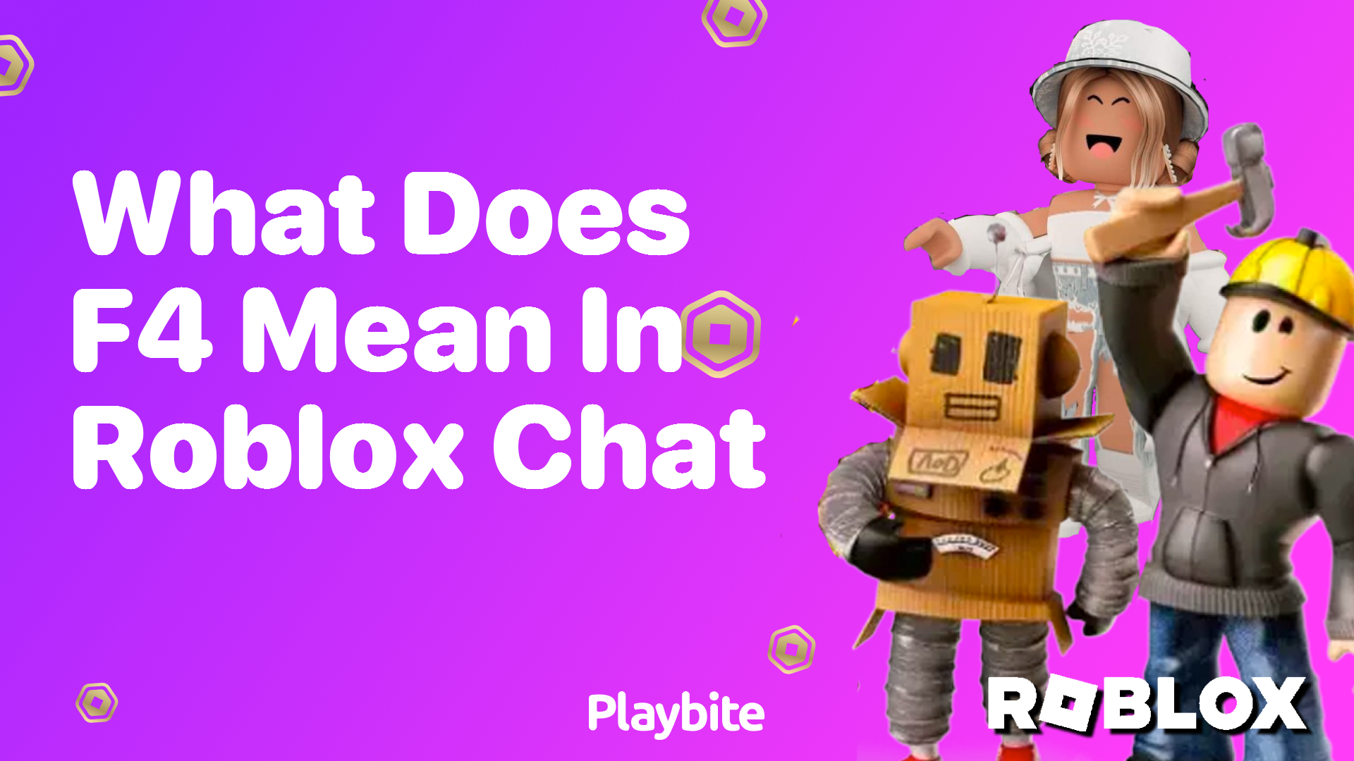 What Does F4 Mean in Roblox Chat?