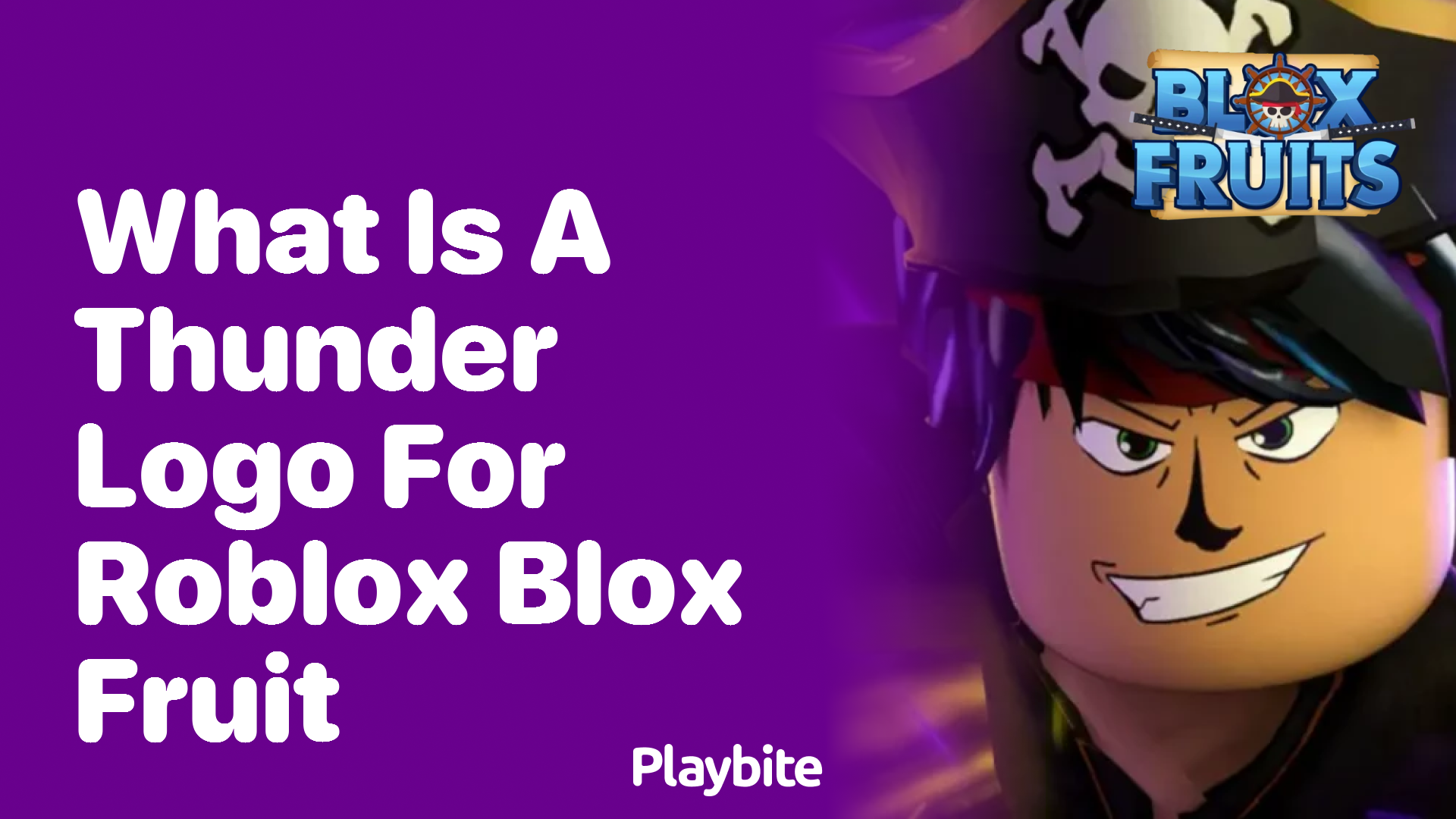 What is a Thunder Logo for Roblox Blox Fruit?