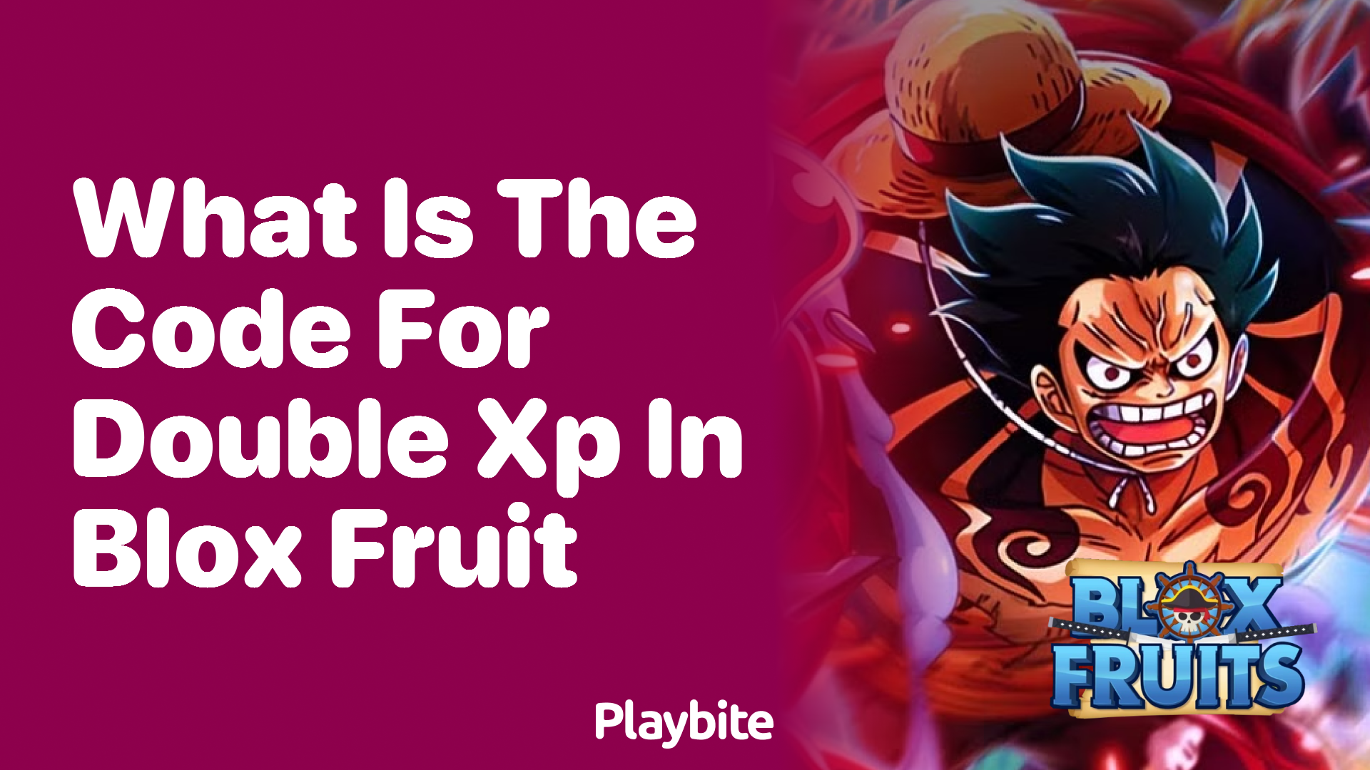 What is the Code for Double XP in Blox Fruit?