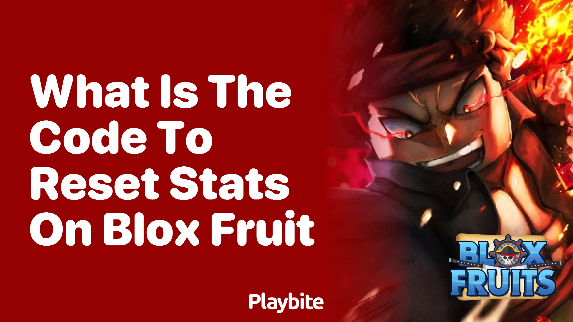 What is the Code to Reset Stats on Blox Fruit?