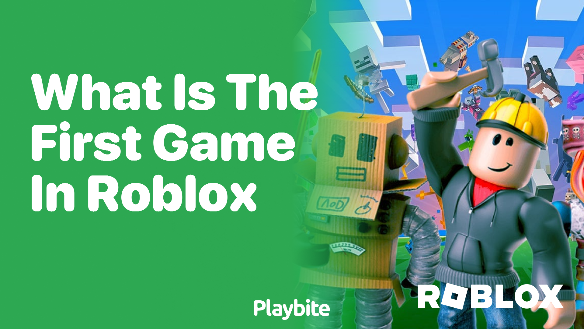 What is the first game in Roblox?