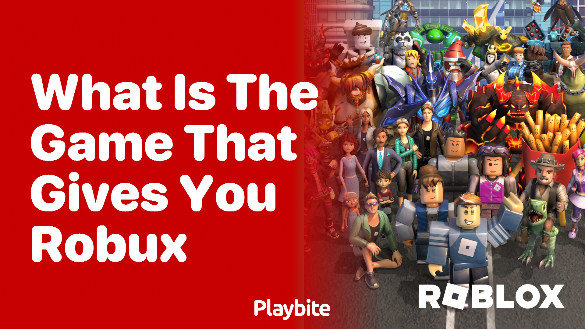 What is the game that gives you Robux?