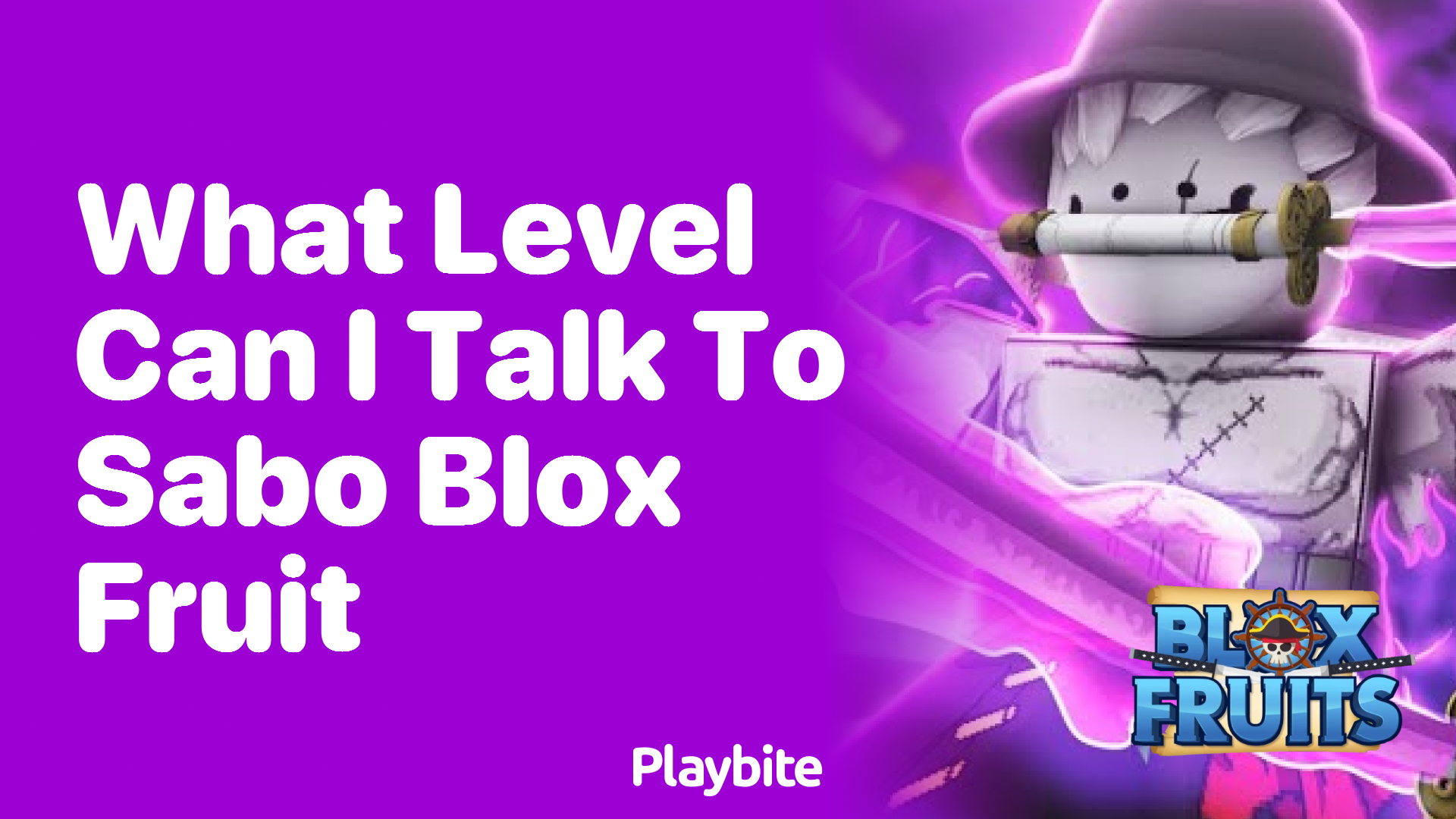 What Level Do I Need to Talk to Sabo in Blox Fruit?