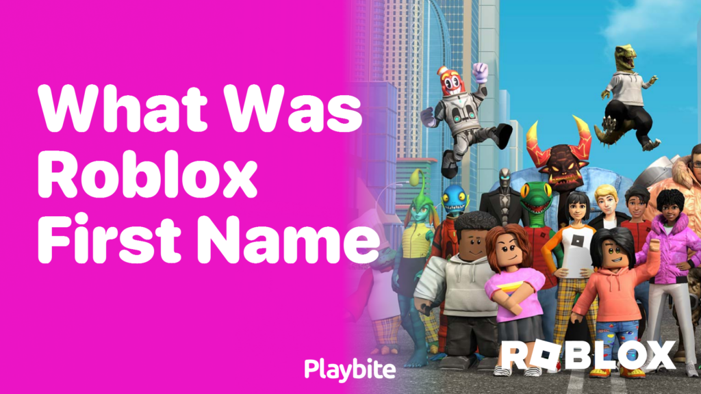 What Was Roblox's First Name? Playbite