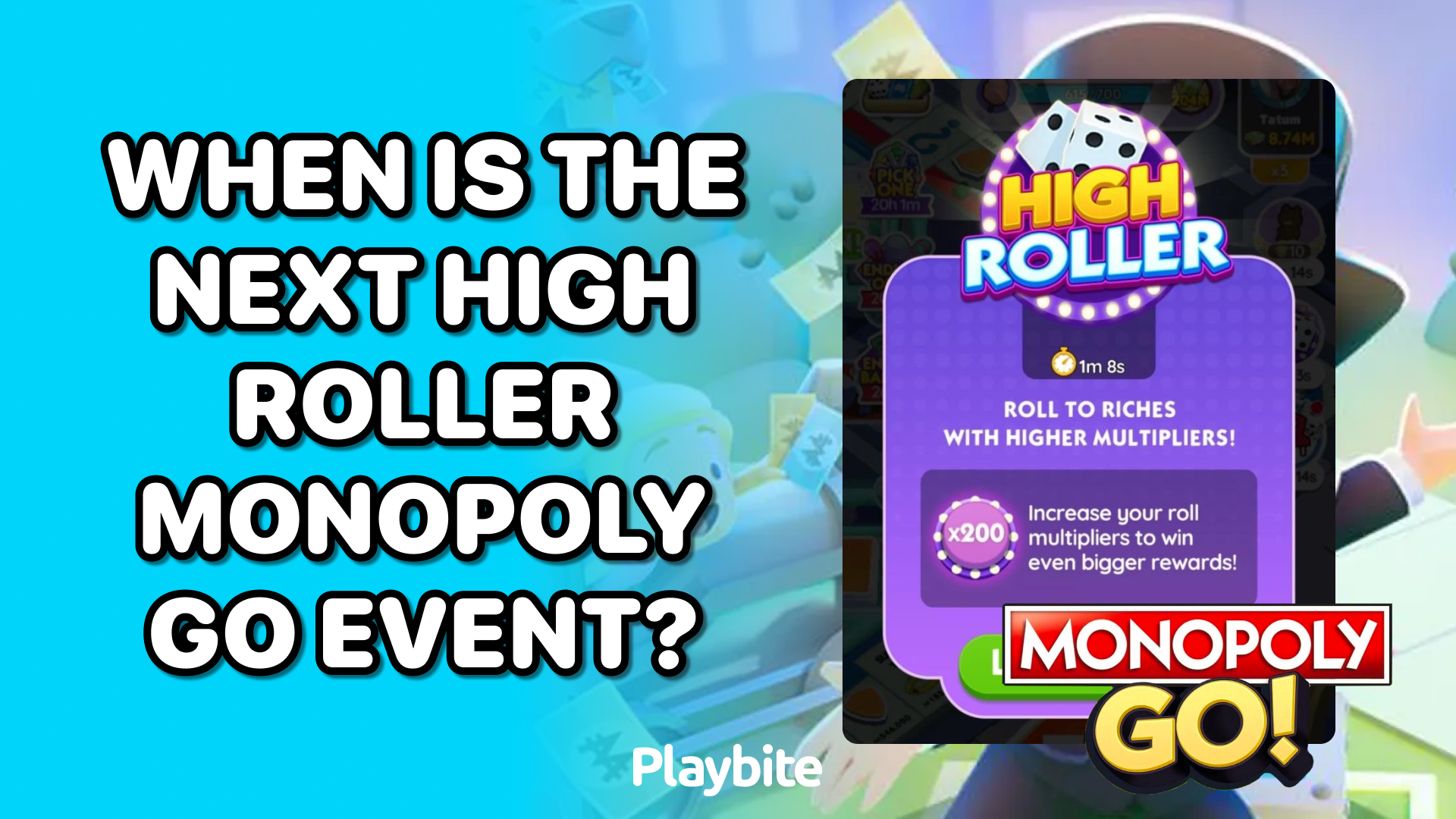 When is the Next High Roller Monopoly Go Event?