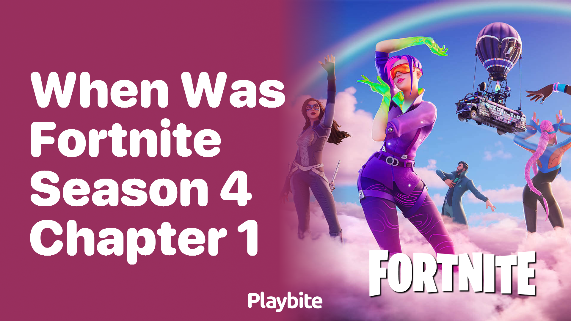 When Was Fortnite Season 4 Chapter 1?