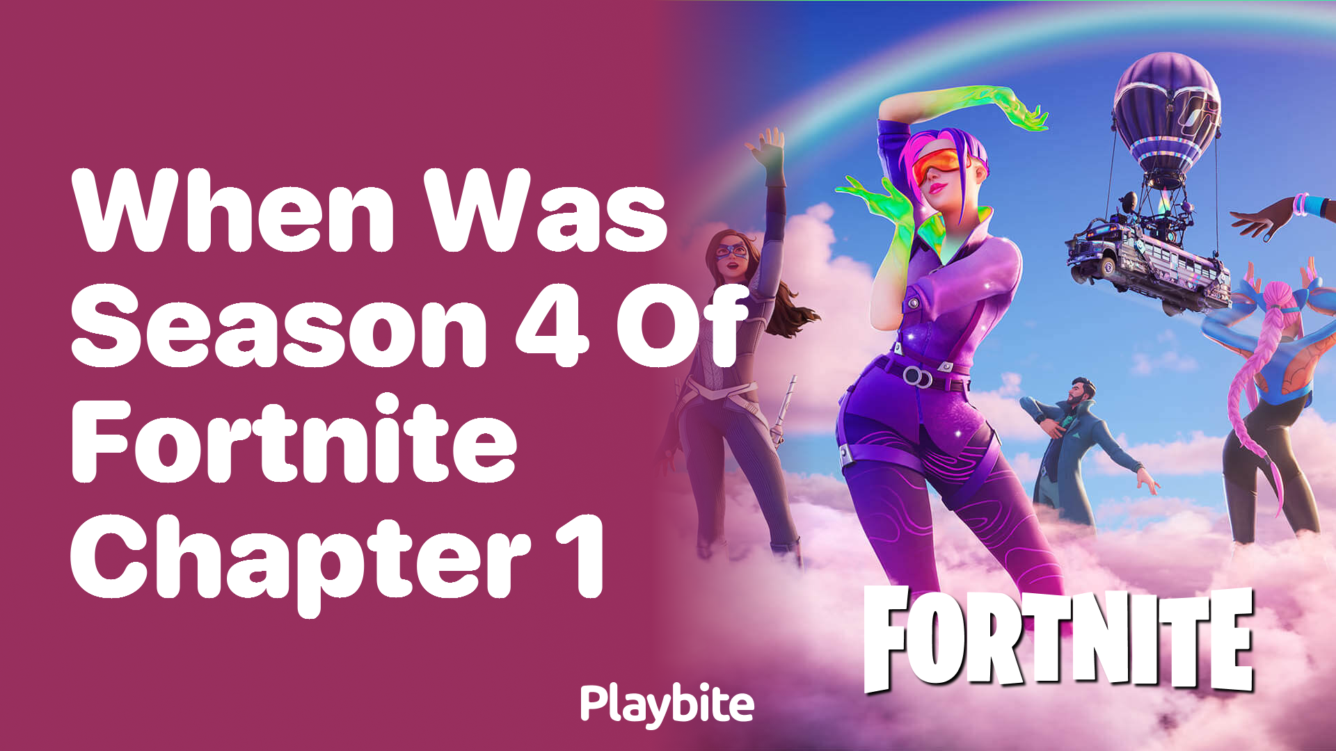 When Was Season 4 of Fortnite Chapter 1?