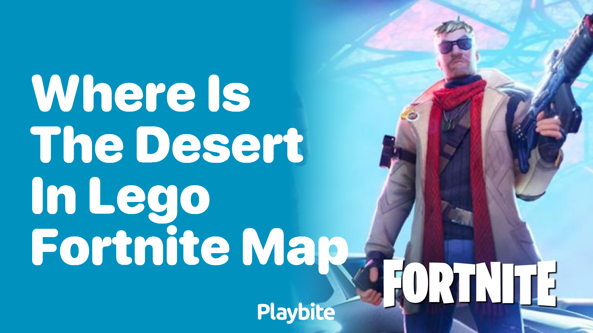 Where is the Desert in the LEGO Fortnite Map?