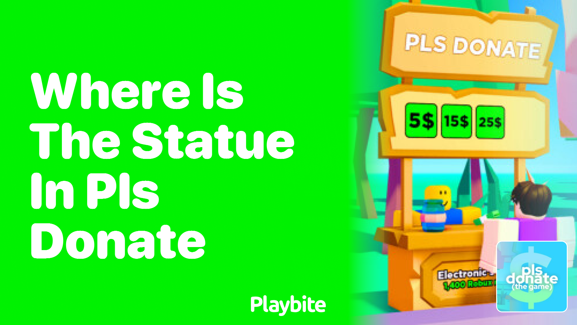Where Is the Statue in PLS DONATE on Roblox?