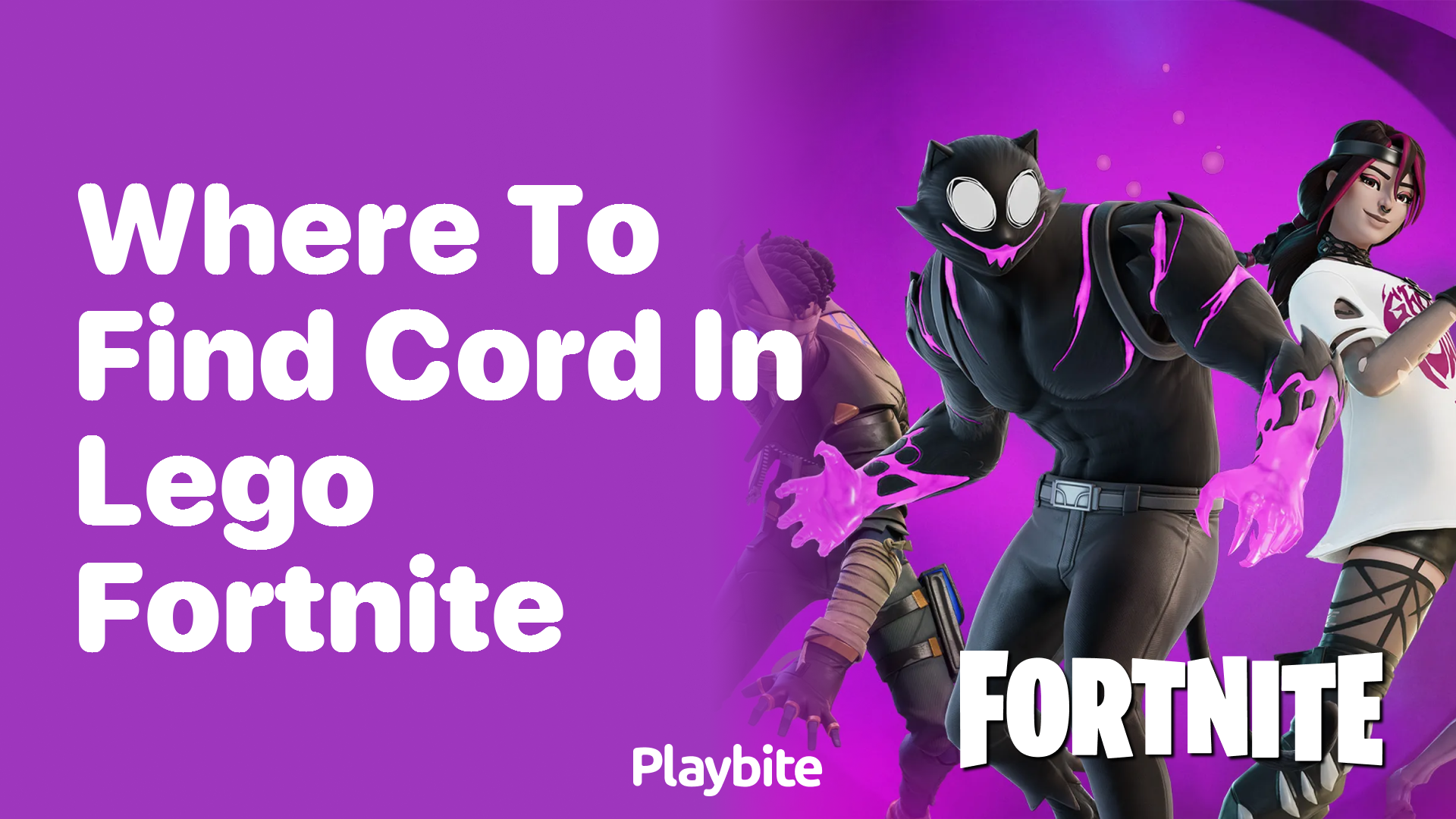 Where to Find Cord in LEGO Fortnite?