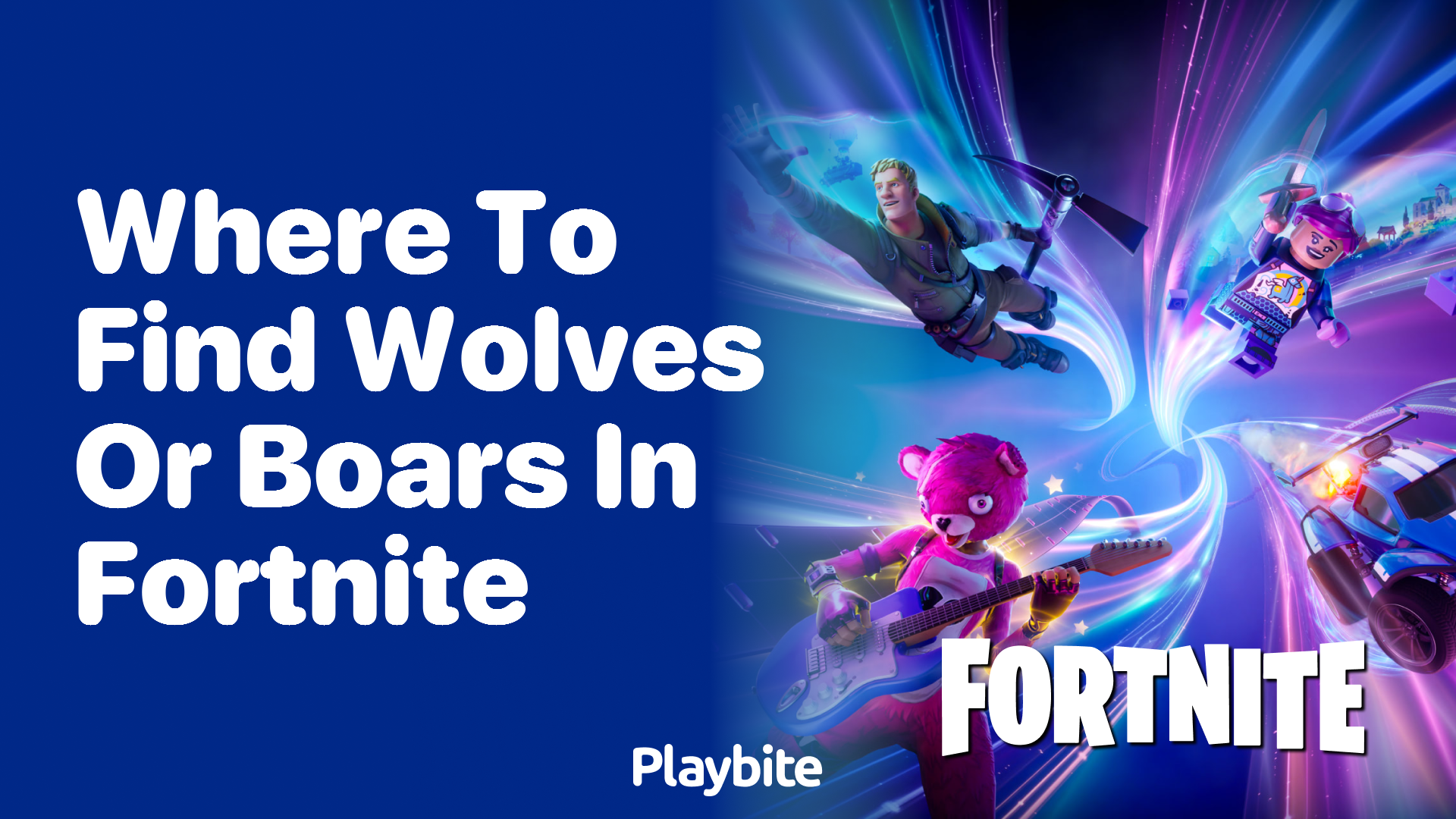 Where to Find Wolves or Boars in Fortnite?