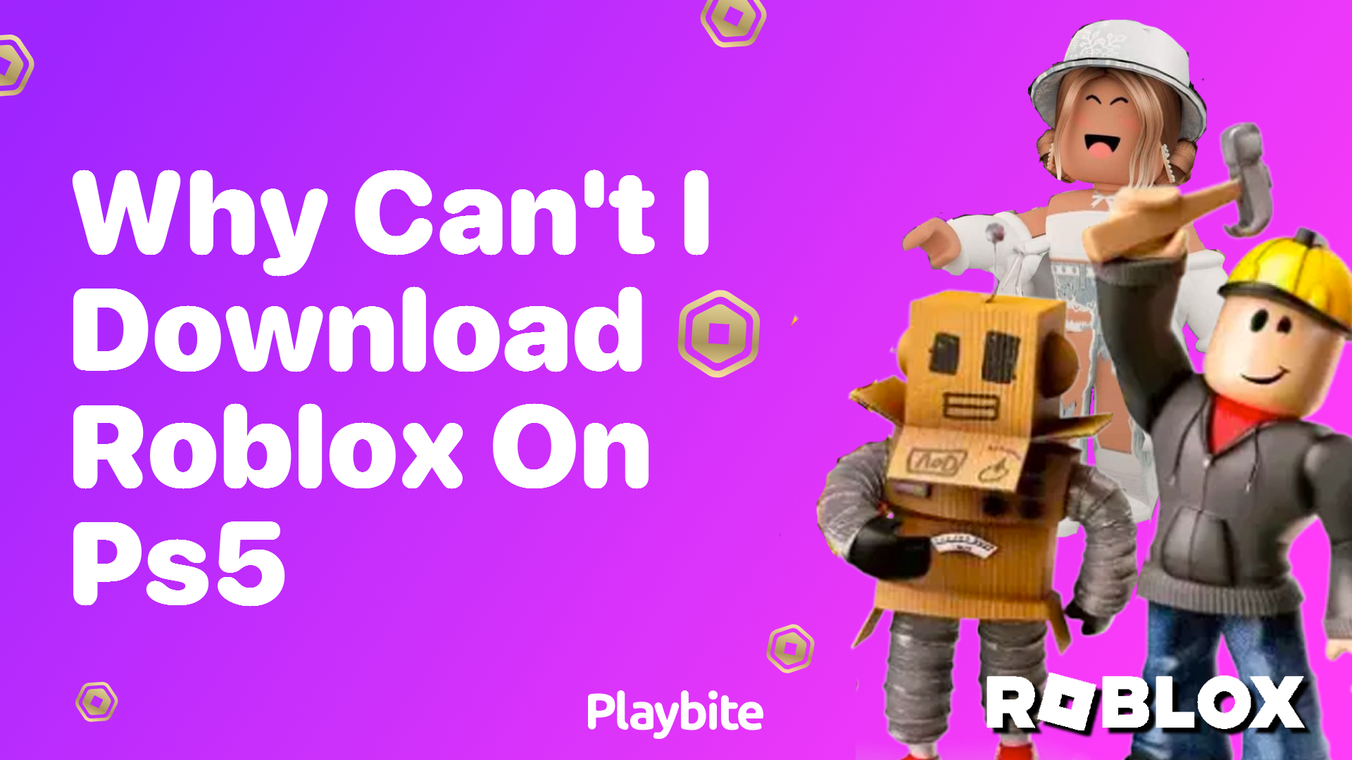 Why Can&#8217;t I Download Roblox on PS5?