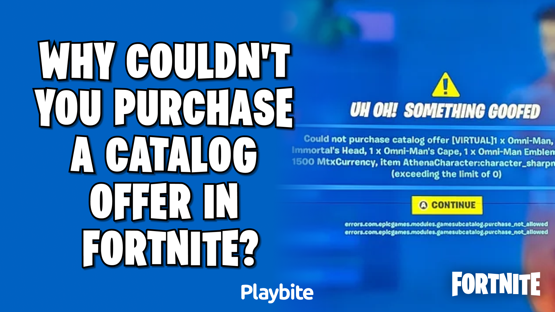 Why Couldn&#8217;t You Purchase a Catalog Offer in Fortnite?
