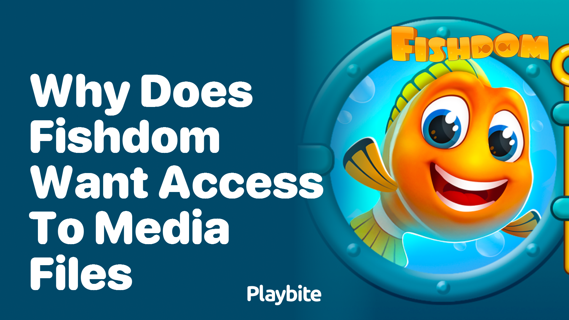 Why Does Fishdom Want Access to Media Files on Your Device?