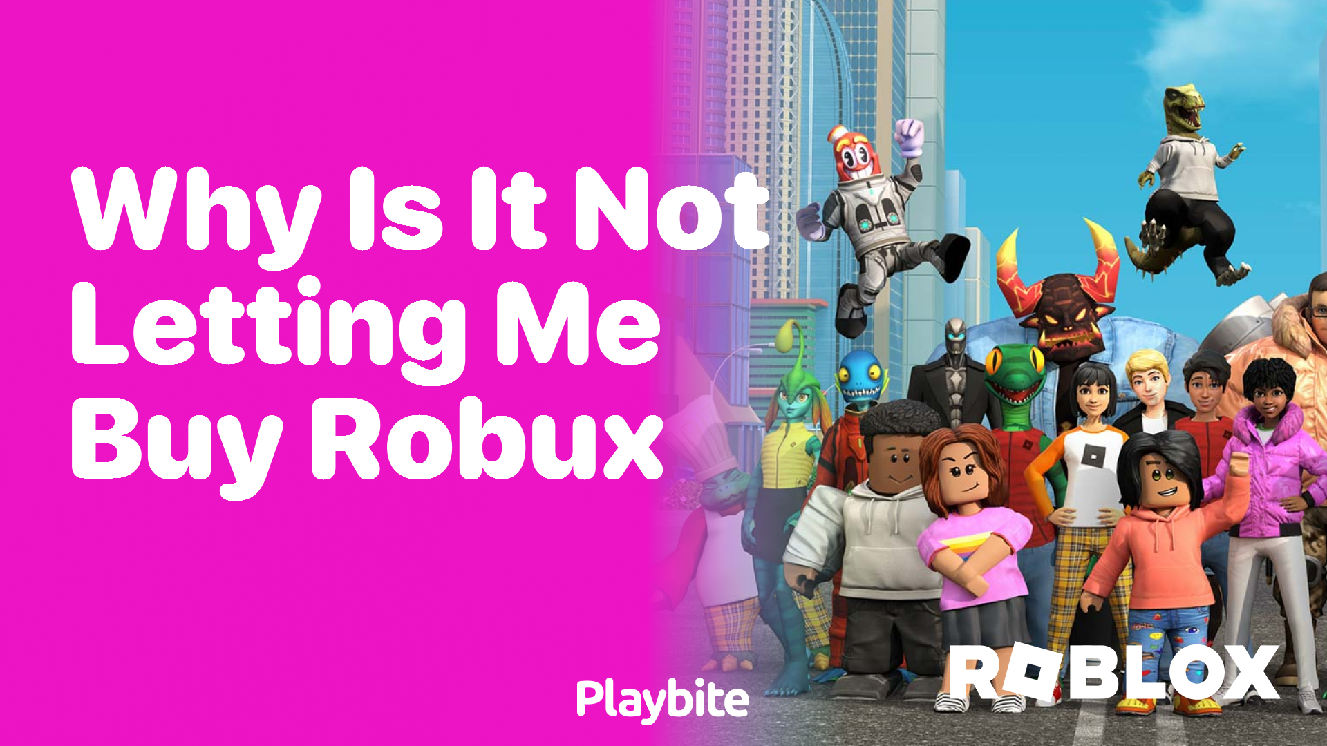 Why Is It Not Letting Me Buy Robux?