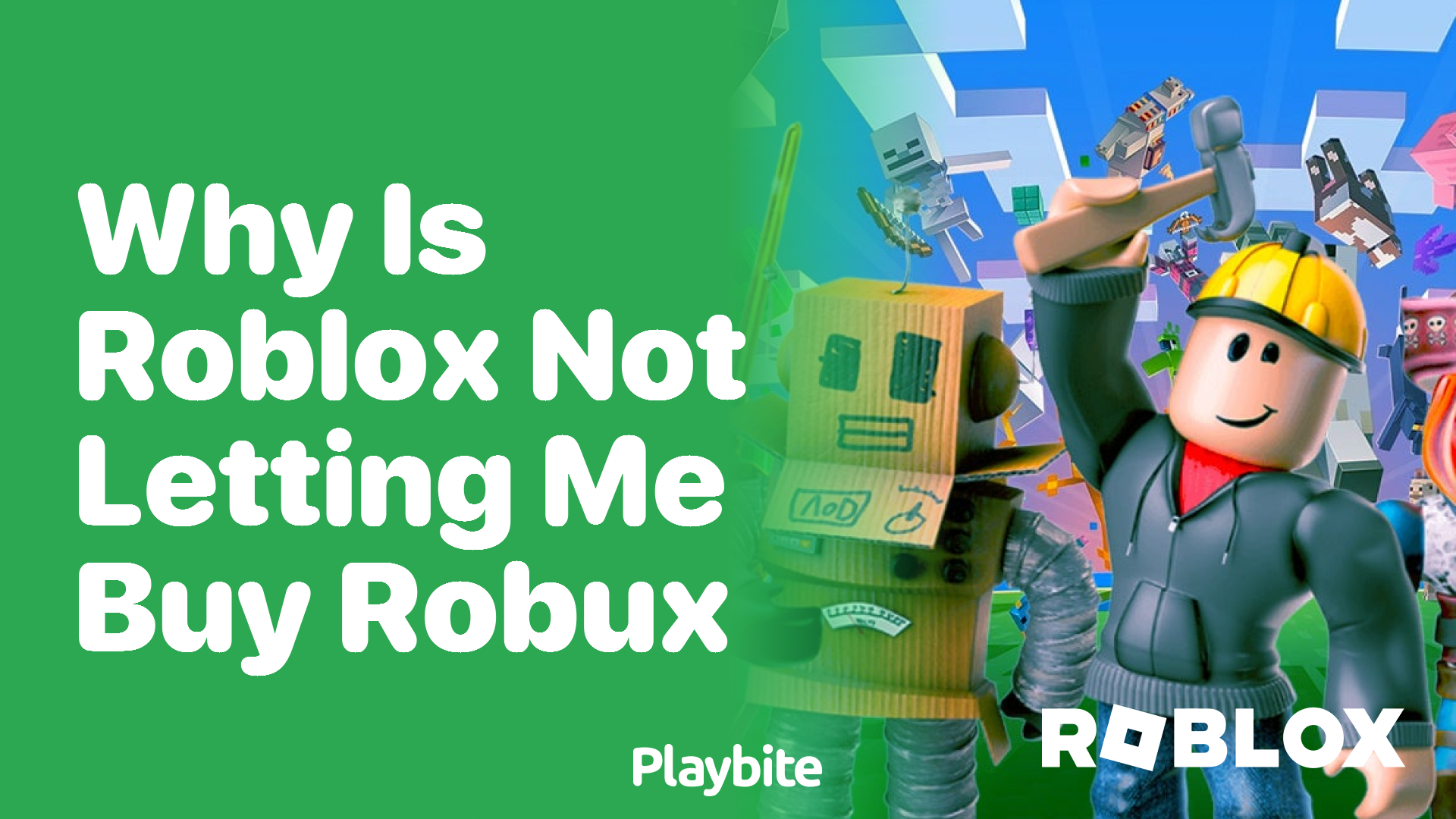 Why is Roblox not letting me buy Robux? Playbite