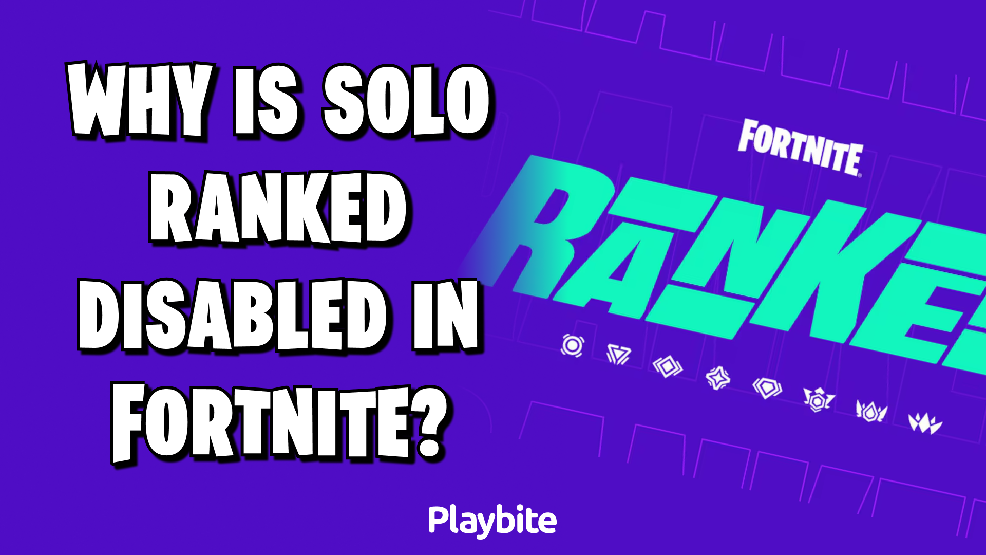 Why is Solo Ranked Disabled in Fortnite?