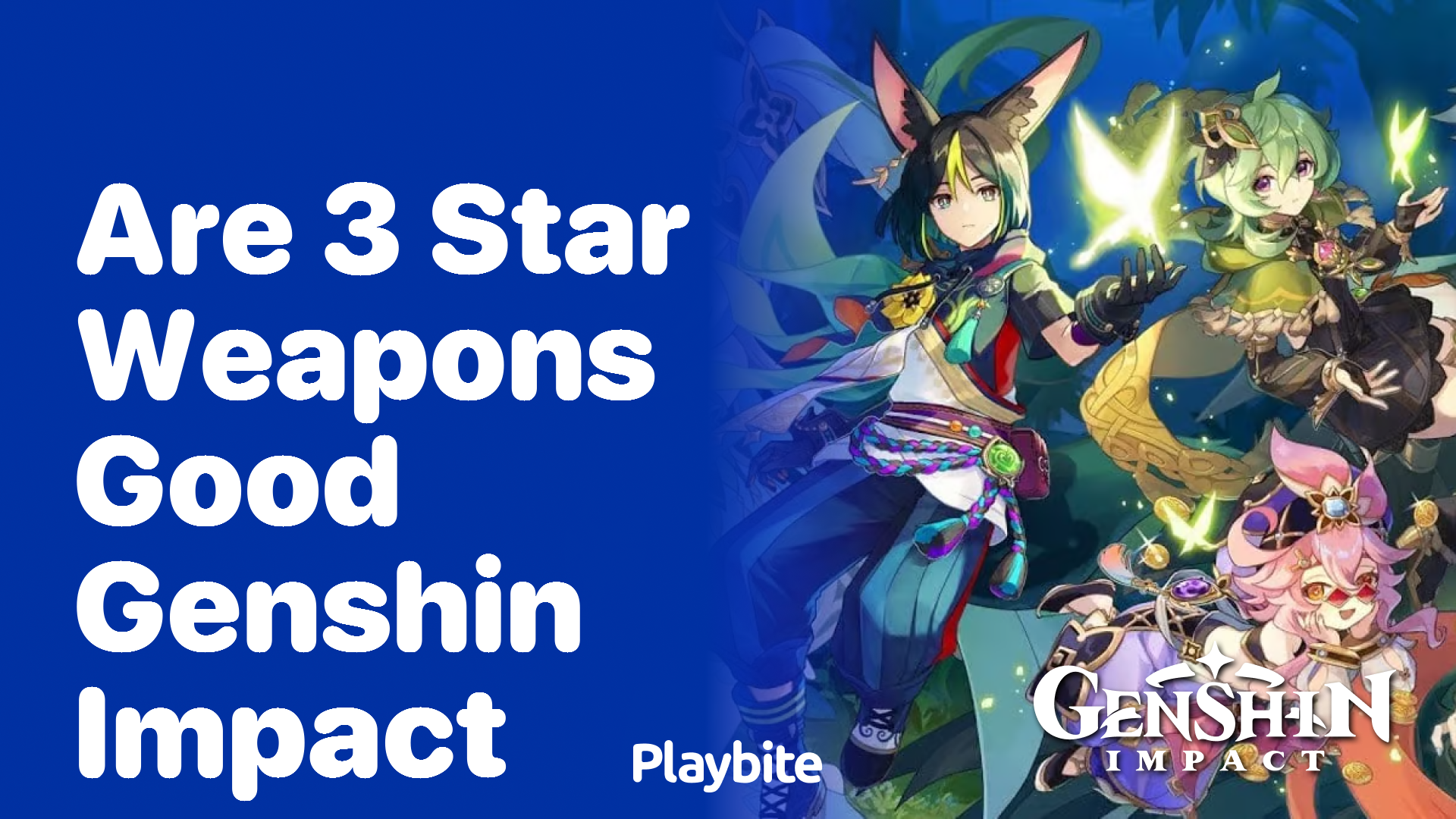 Are 3-Star Weapons Good in Genshin Impact?