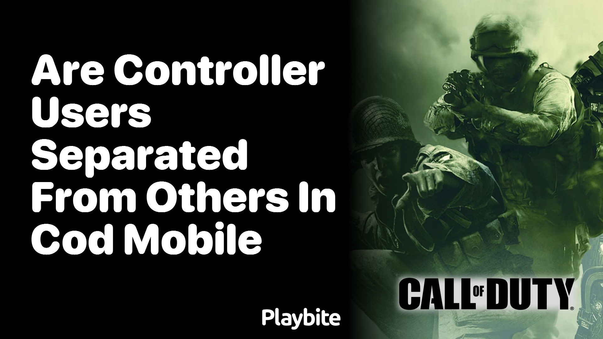 Are Controller Users Separated From Others in COD Mobile?