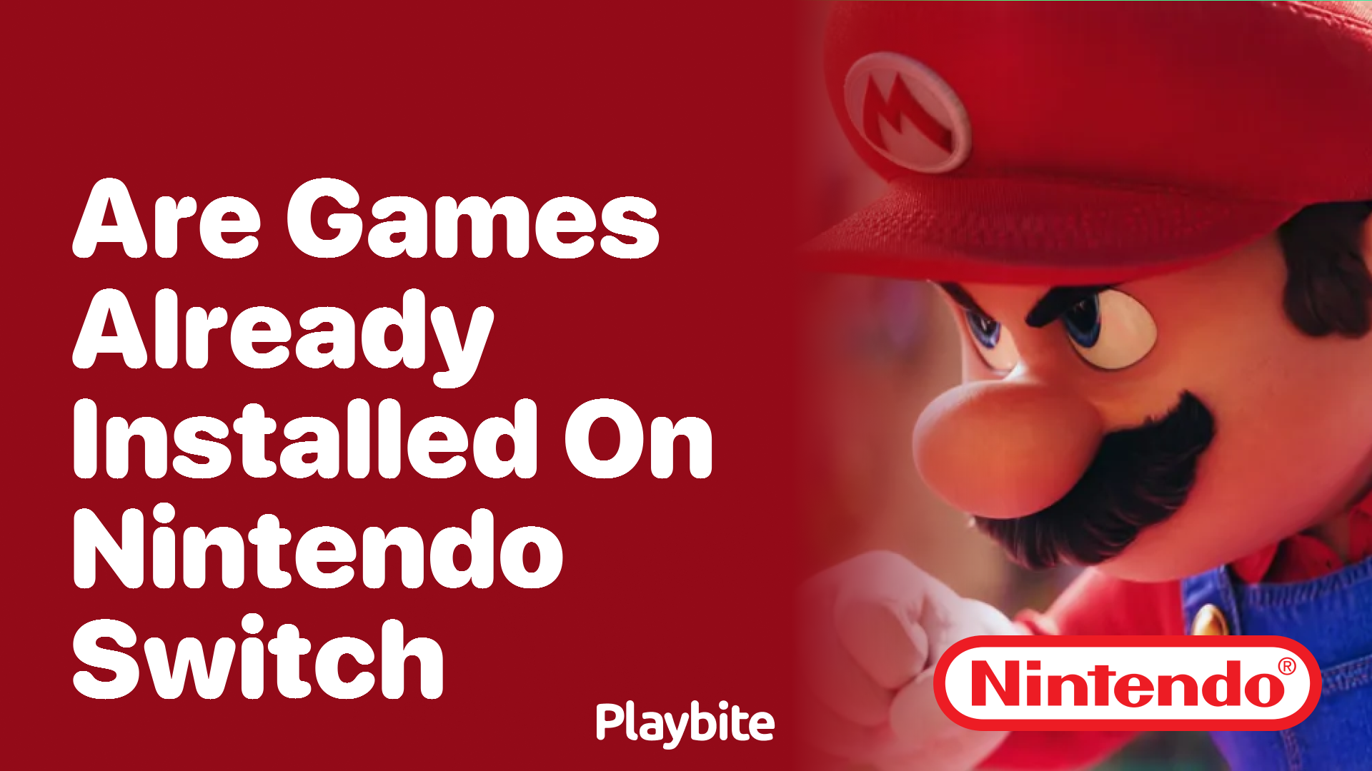 Are Games Already Installed on Nintendo Switch?