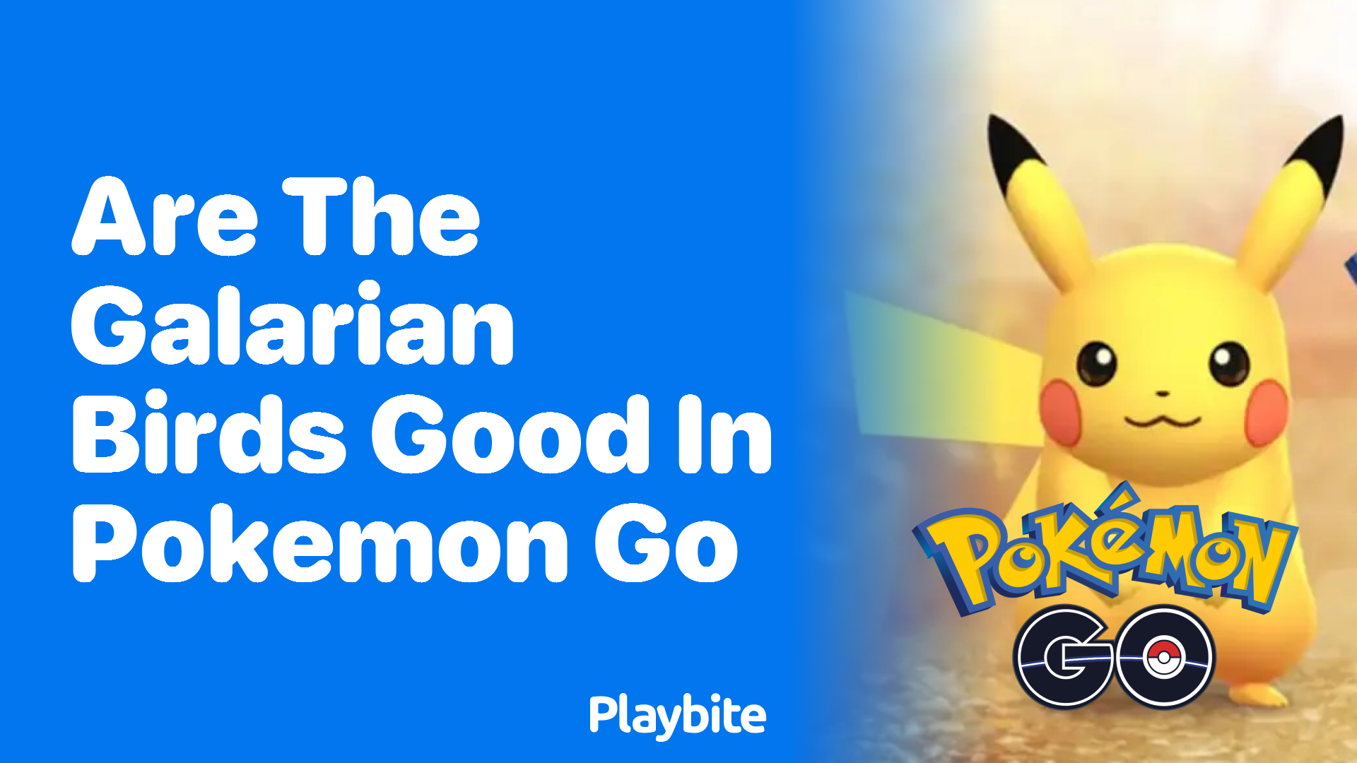Are the Galarian Birds Good in Pokemon GO?
