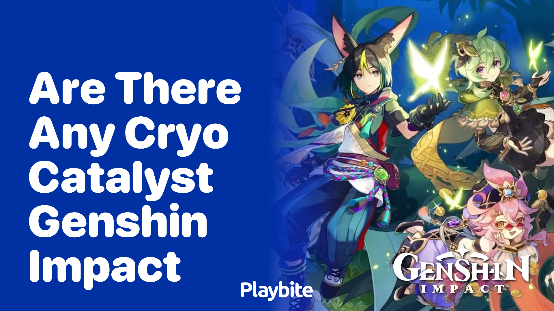 Are There Any Cryo Catalyst Characters in Genshin Impact?