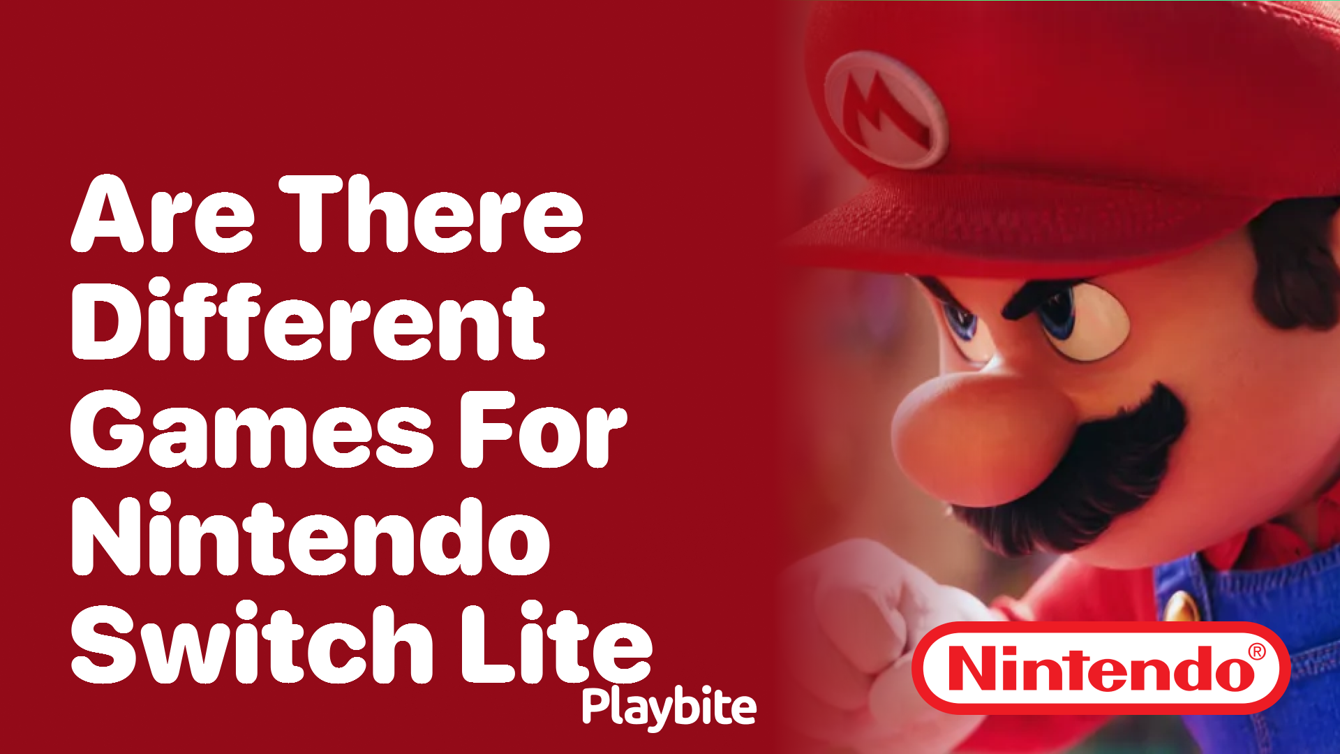 Are there different games for Nintendo Switch Lite?