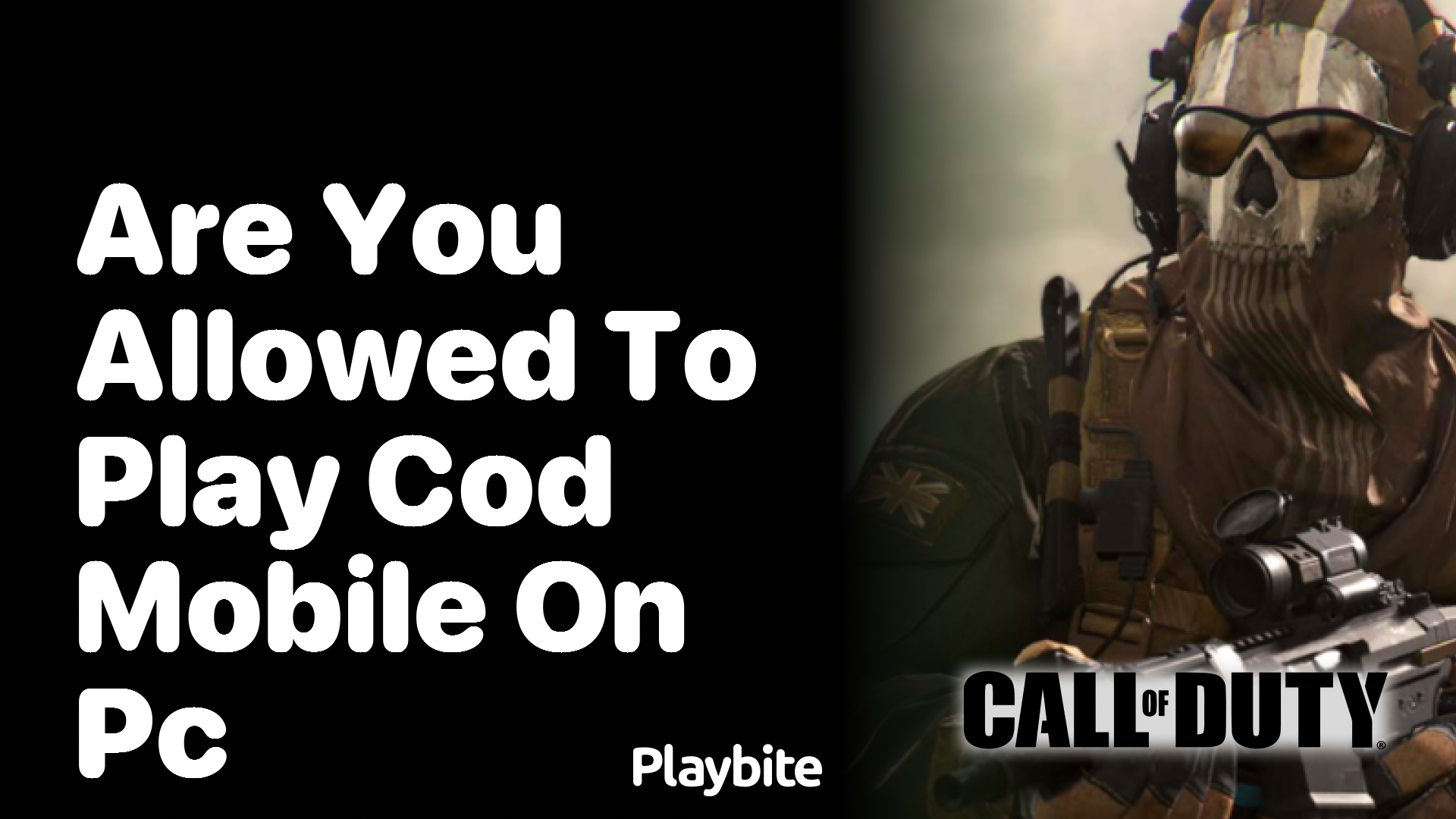 Are You Allowed to Play COD Mobile on PC?