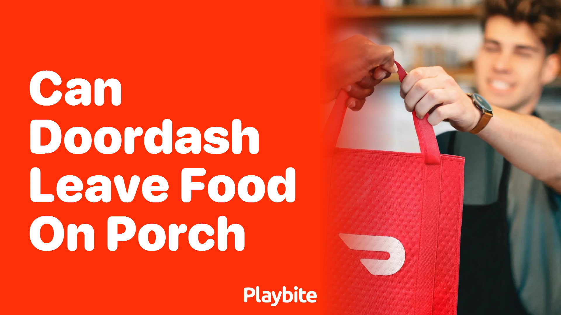 Can DoorDash Leave Food on Your Porch?