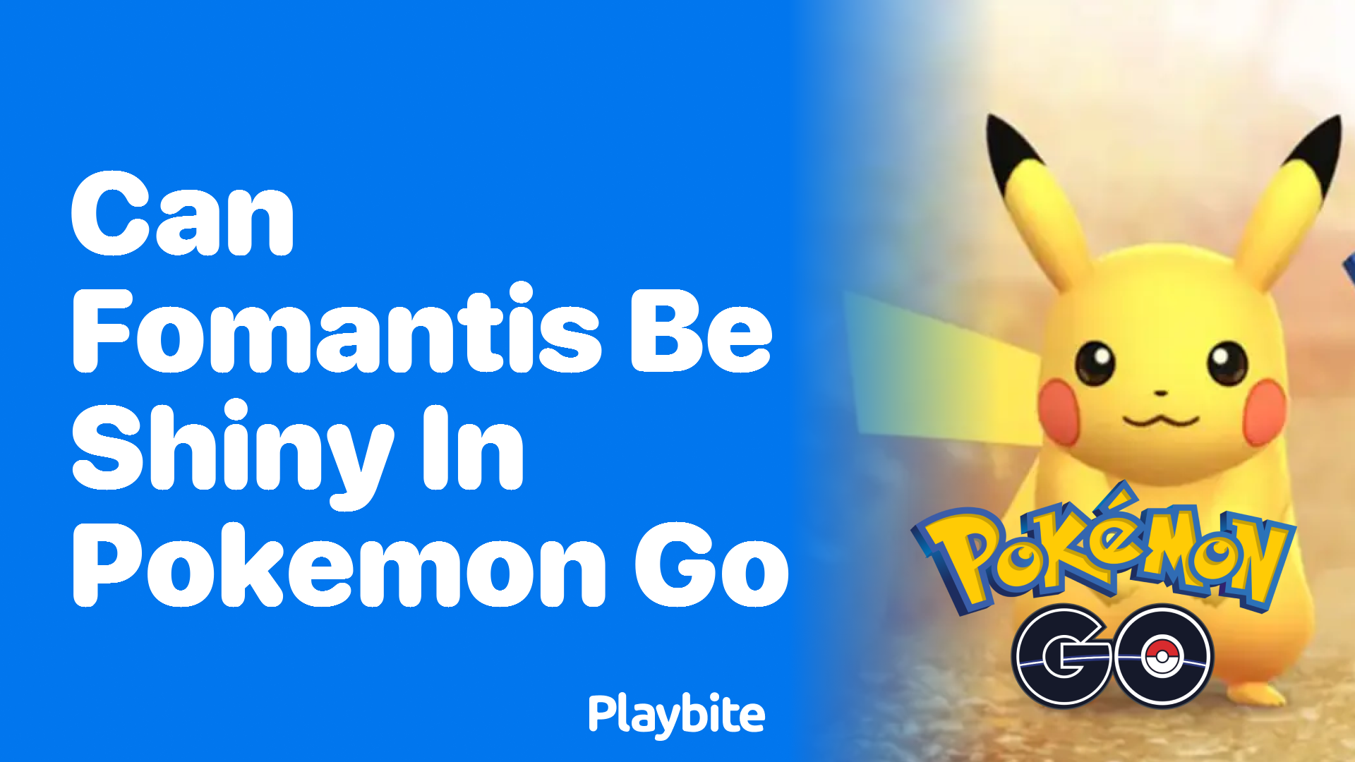 Can Fomantis Be Shiny in Pokemon GO?
