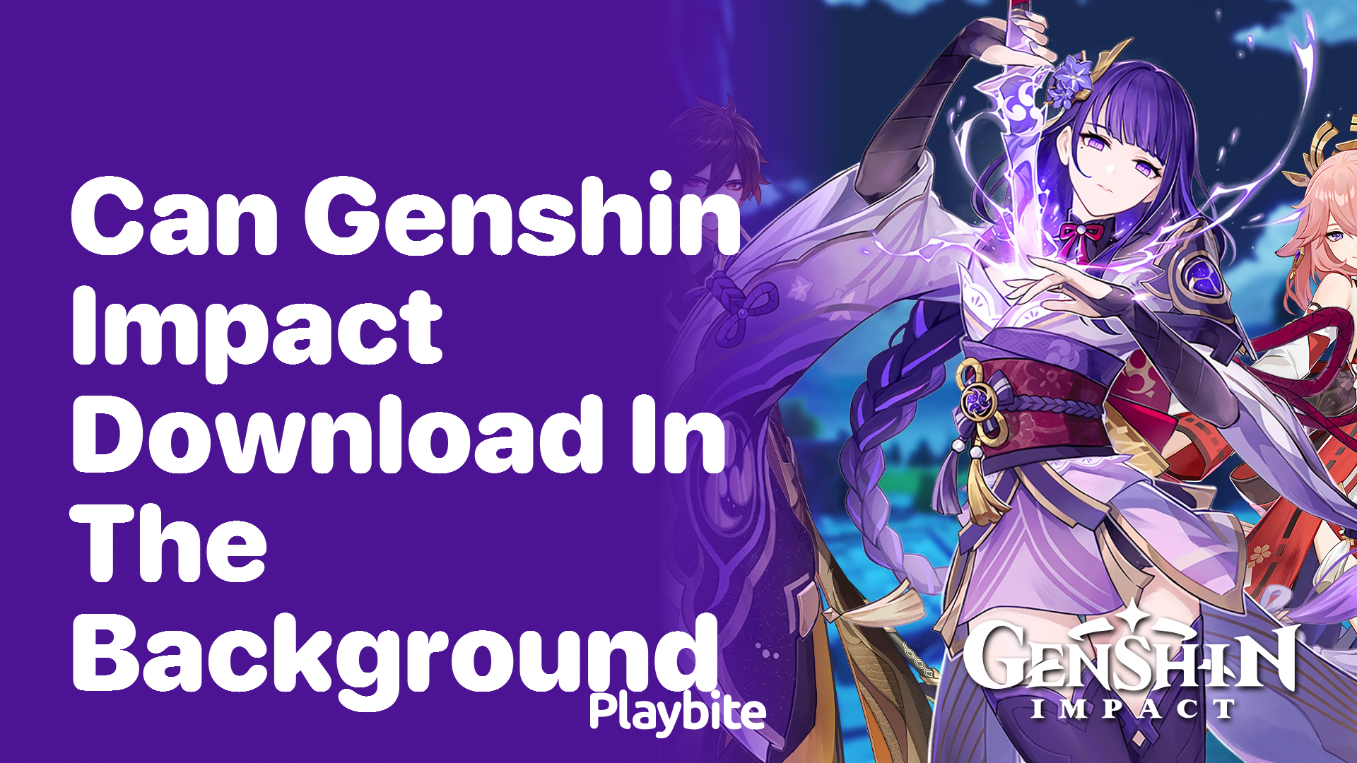 Can Genshin Impact Download in the Background?