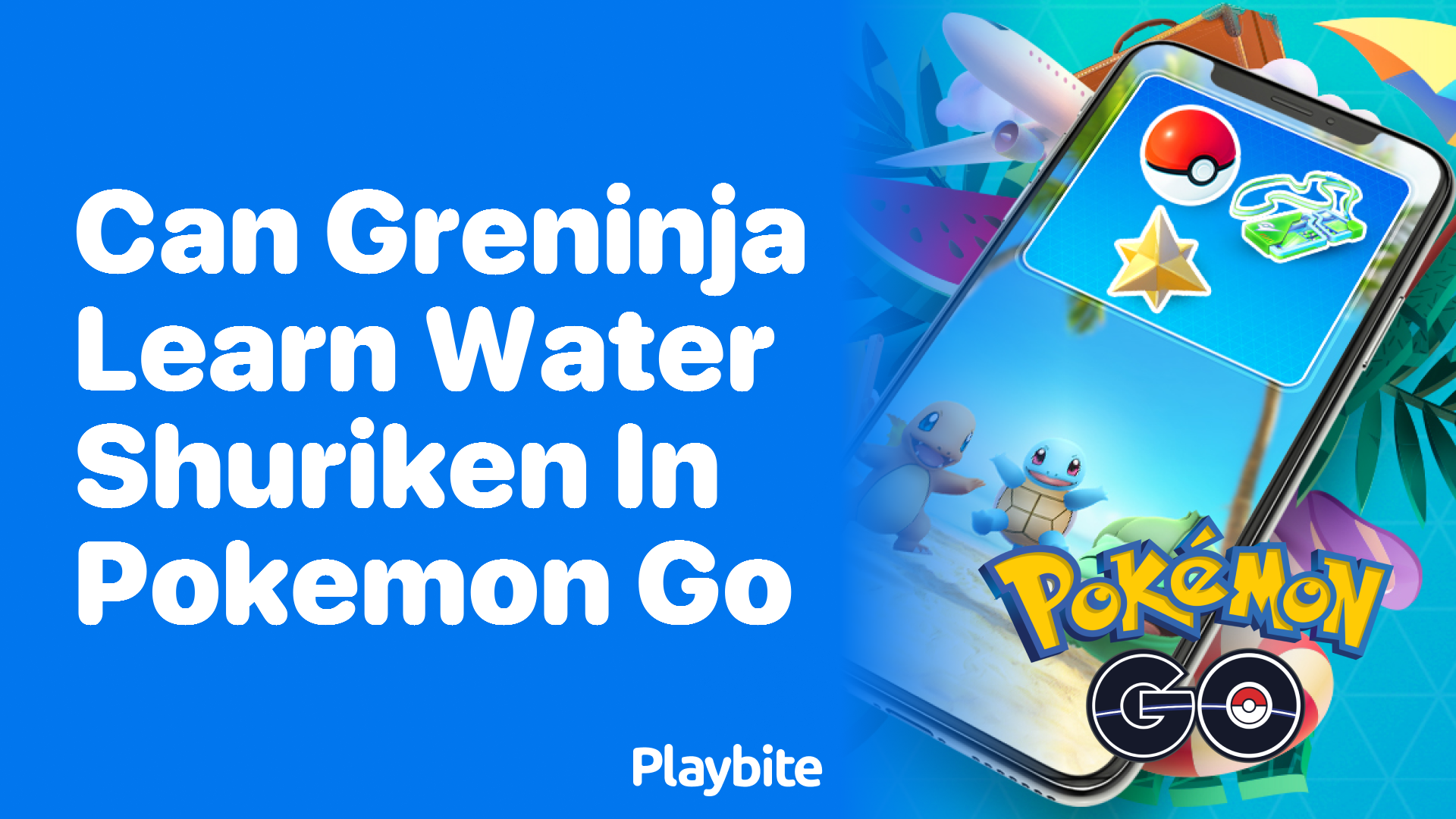 Can Greninja Learn Water Shuriken in Pokemon GO?