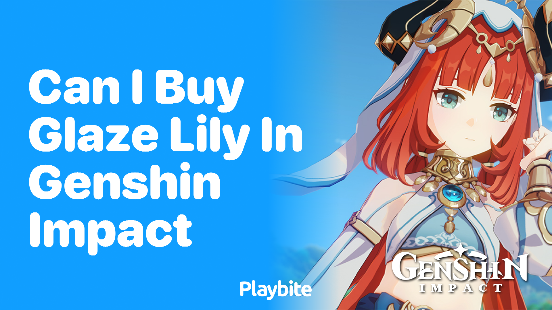 Can I Buy Glaze Lily in Genshin Impact?