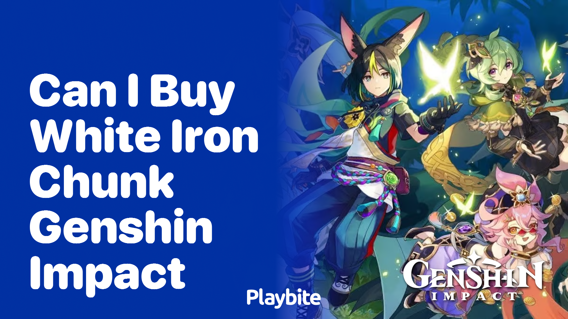 Can I Buy White Iron Chunk in Genshin Impact?