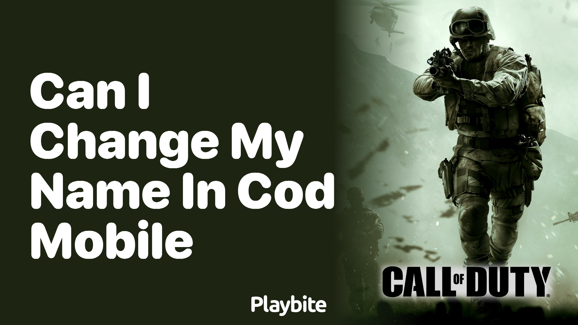 Can I Change My Name in COD Mobile?