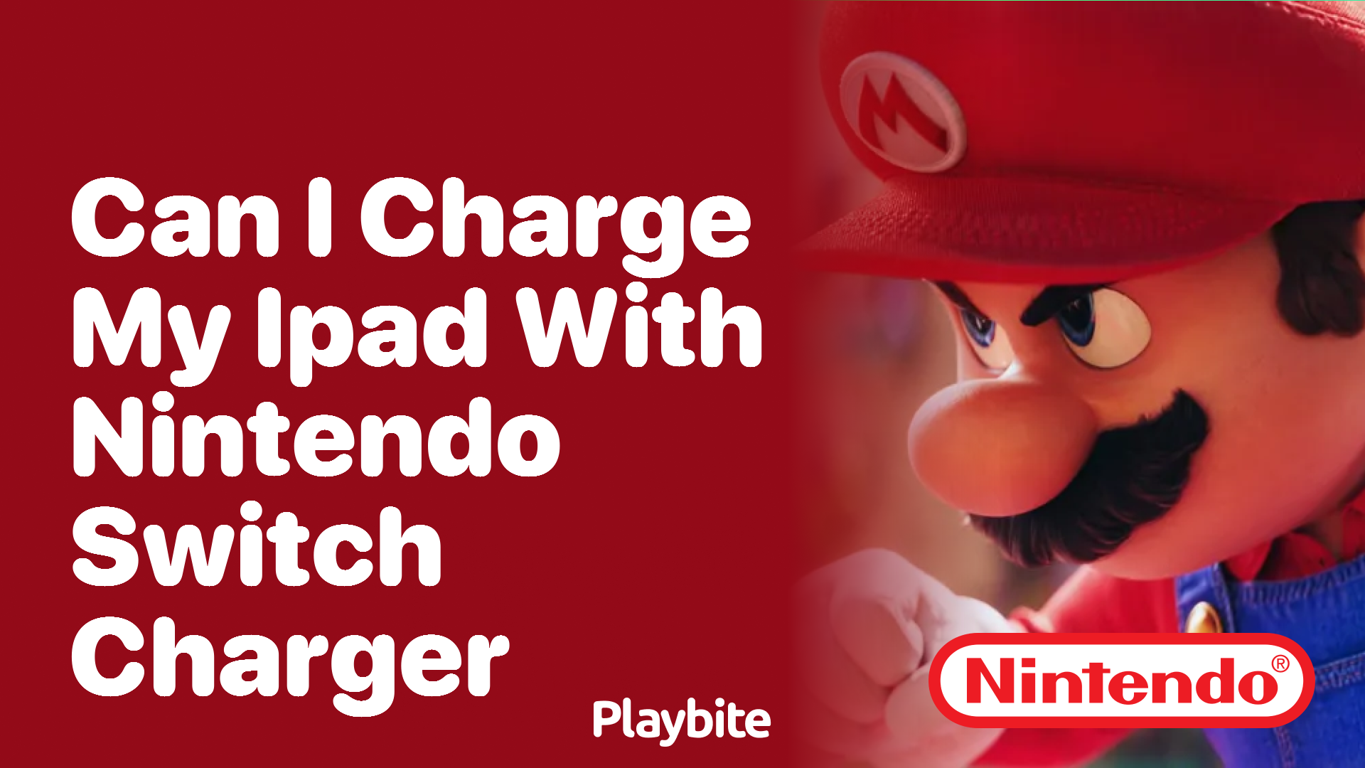 Can I Charge My iPad with a Nintendo Switch Charger?