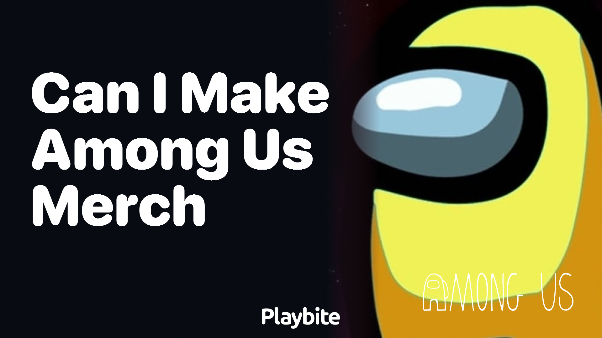 Can I Make Among Us Merch?