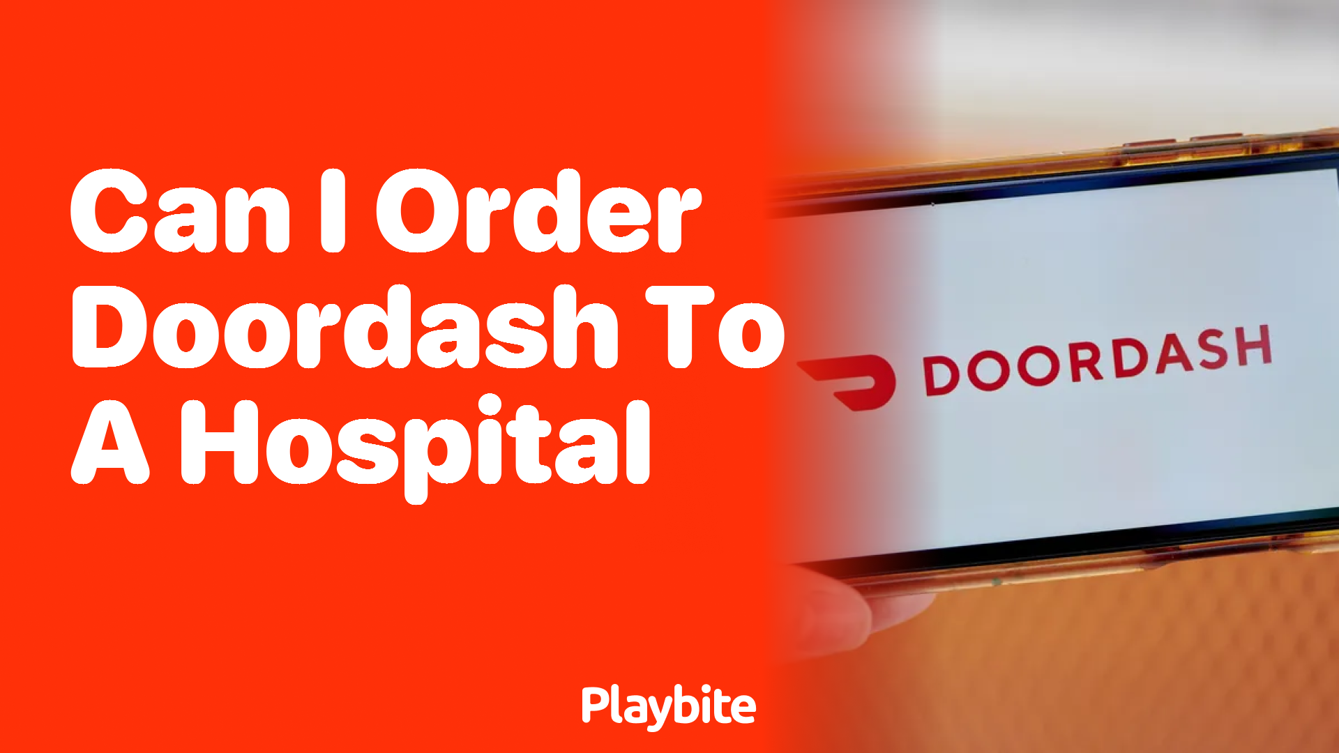 Can I Order DoorDash to a Hospital?